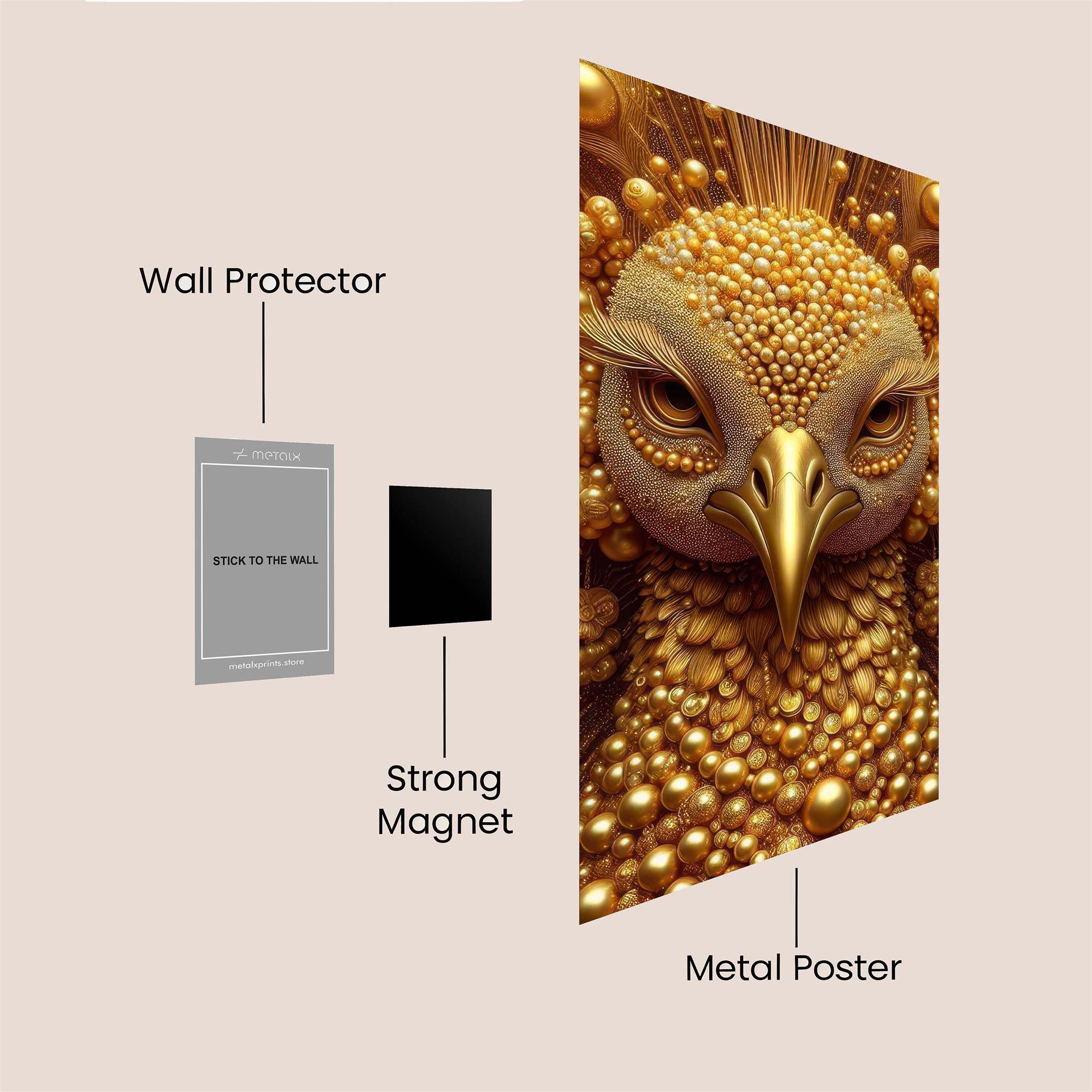 Golden Majesty Safe Wall Magnetic / M