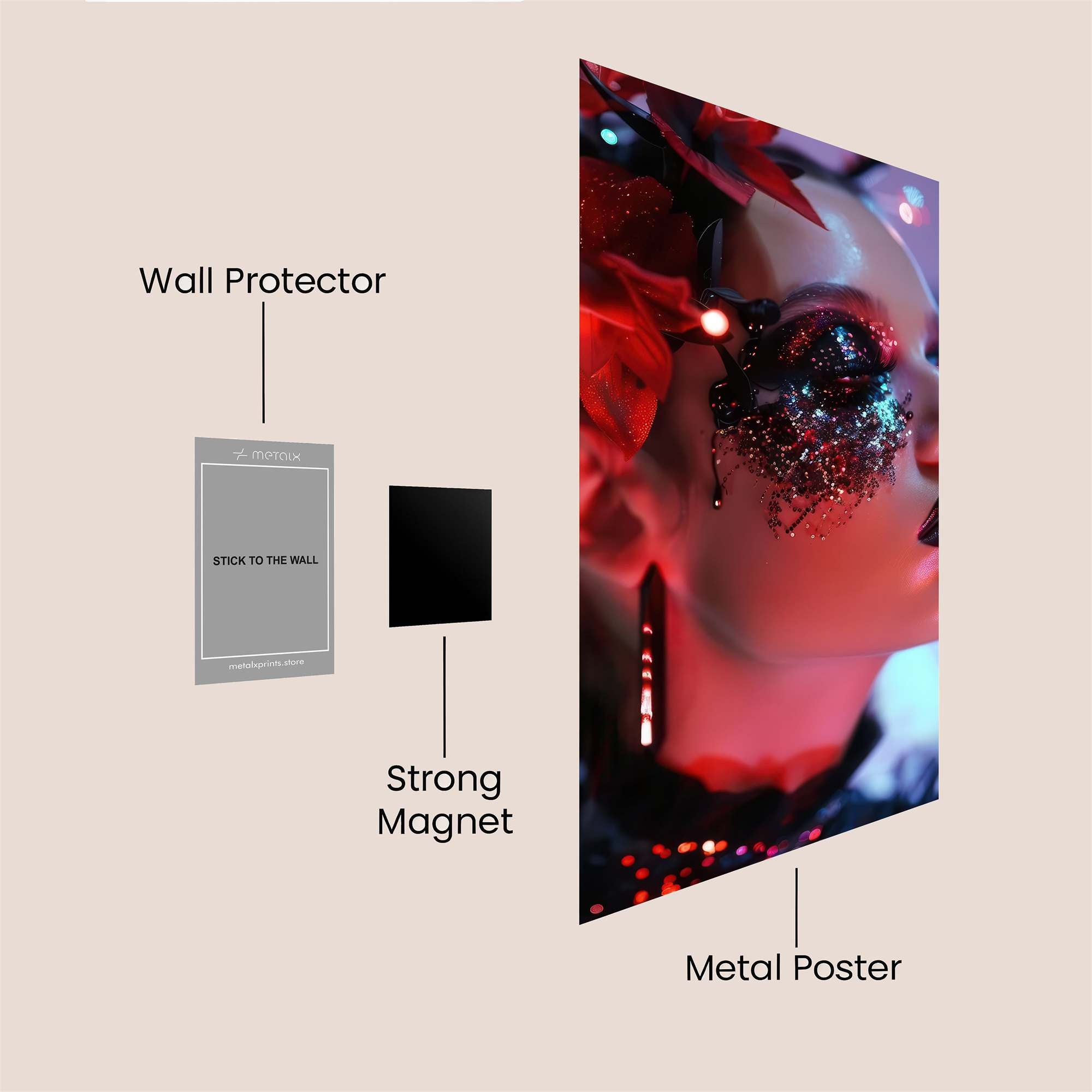 Masquerade Enigma Safe Wall Magnetic / M