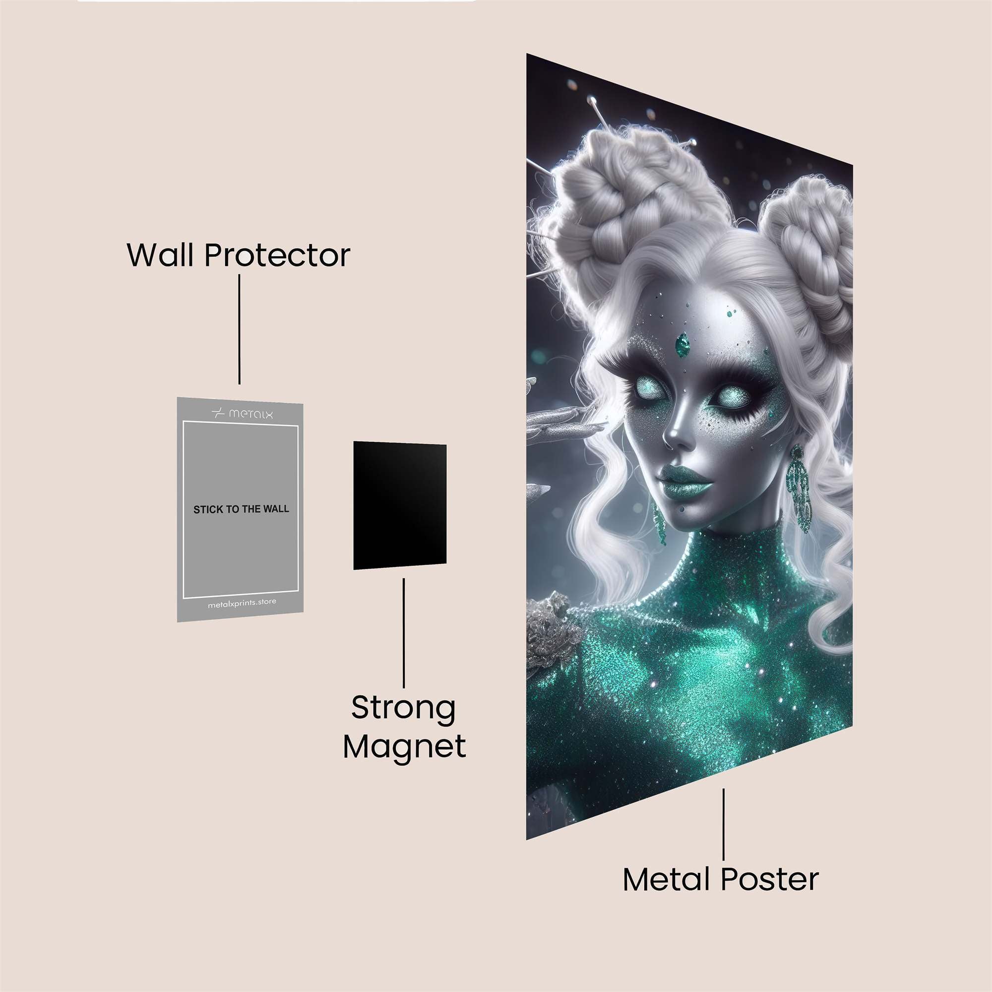 Alien Enigma Safe Wall Magnetic / M