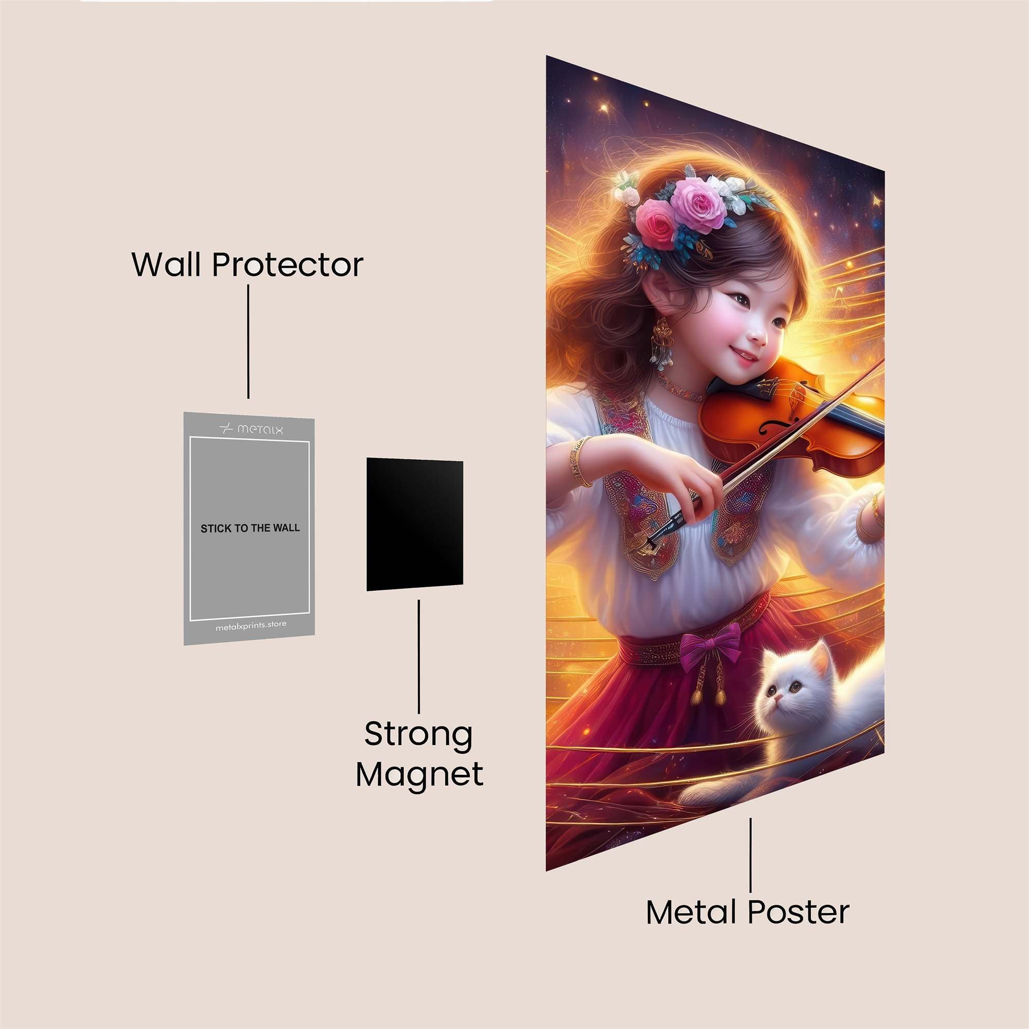 Melody Blossom Safe Wall Magnetic / M