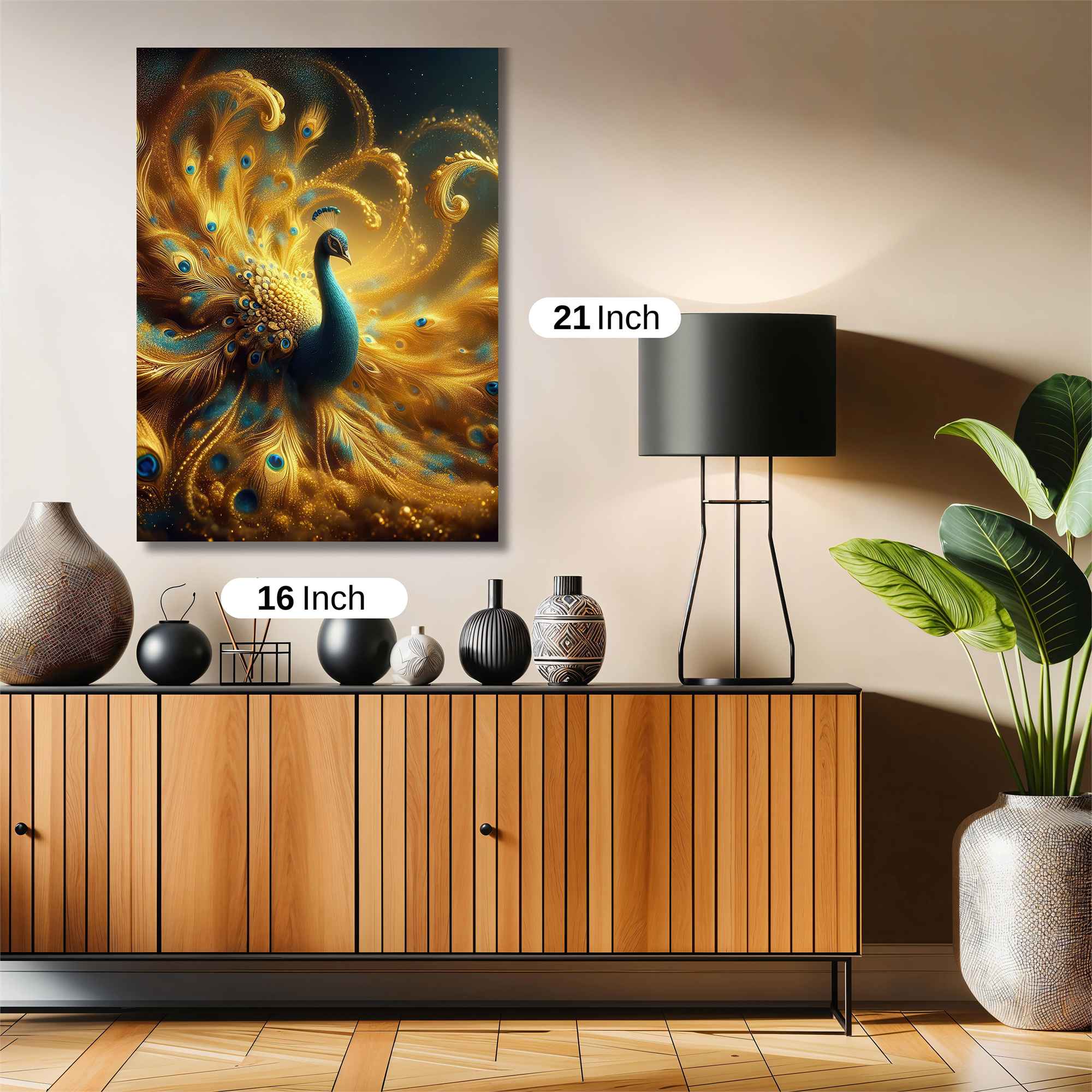 Peacock Radiance Safe Wall Magnetic / M
