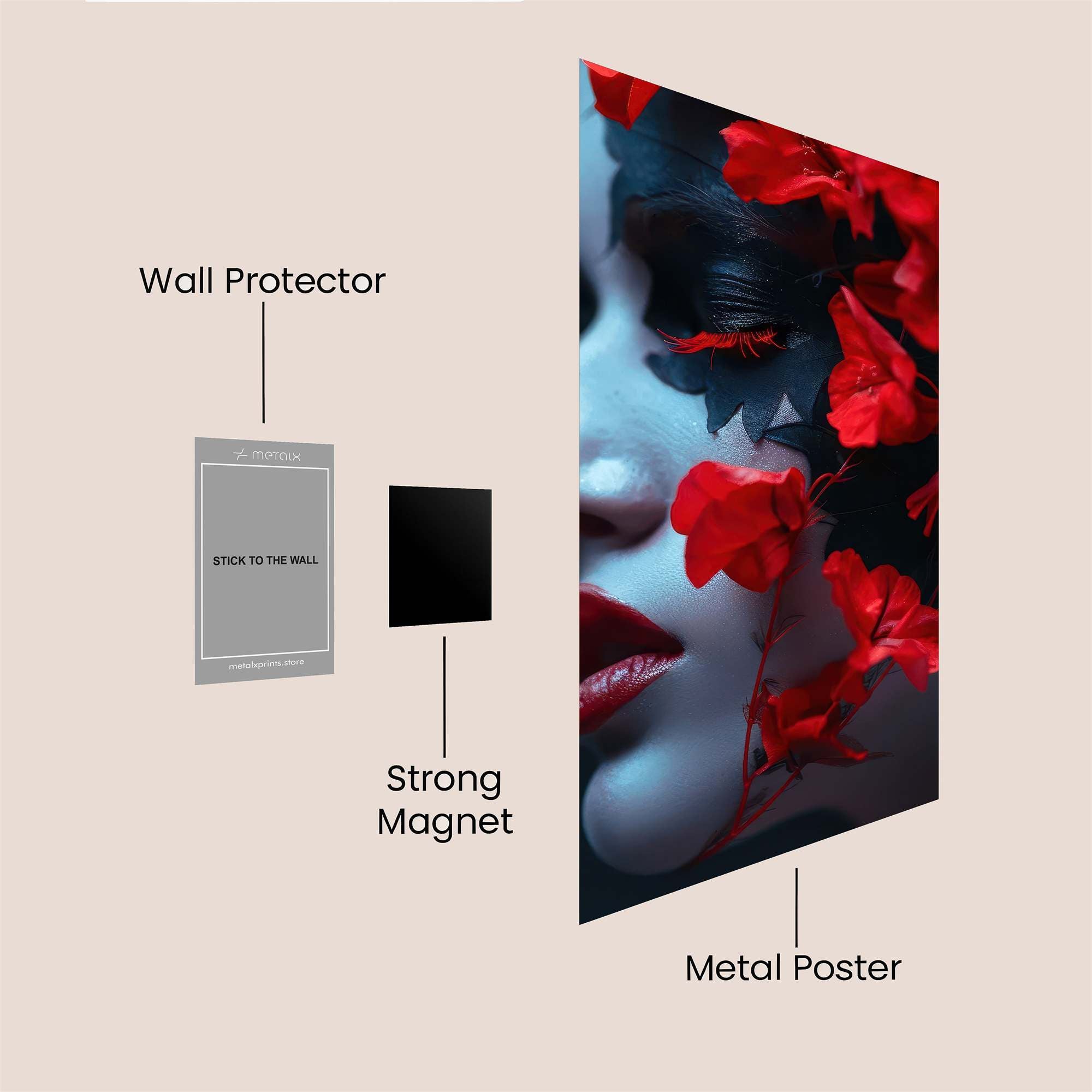 Flower Enigma Safe Wall Magnetic / M