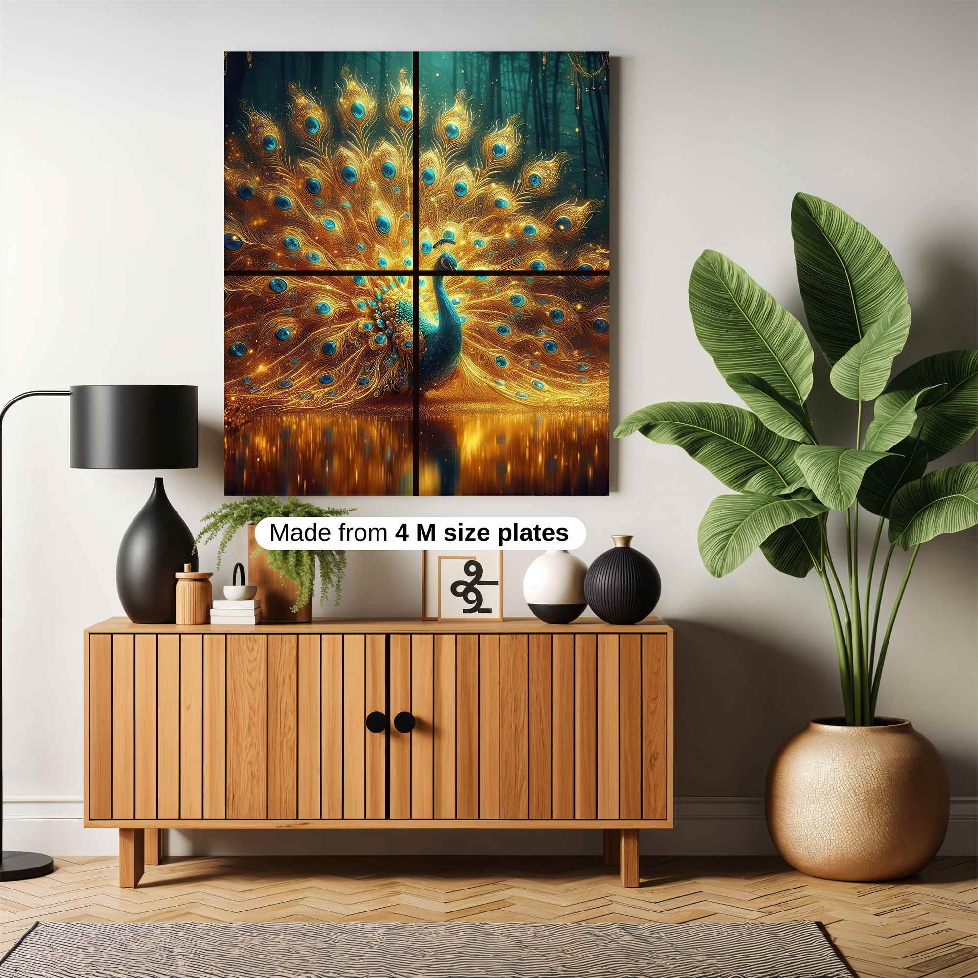 Peacock Radiance Safe Wall Magnetic / M