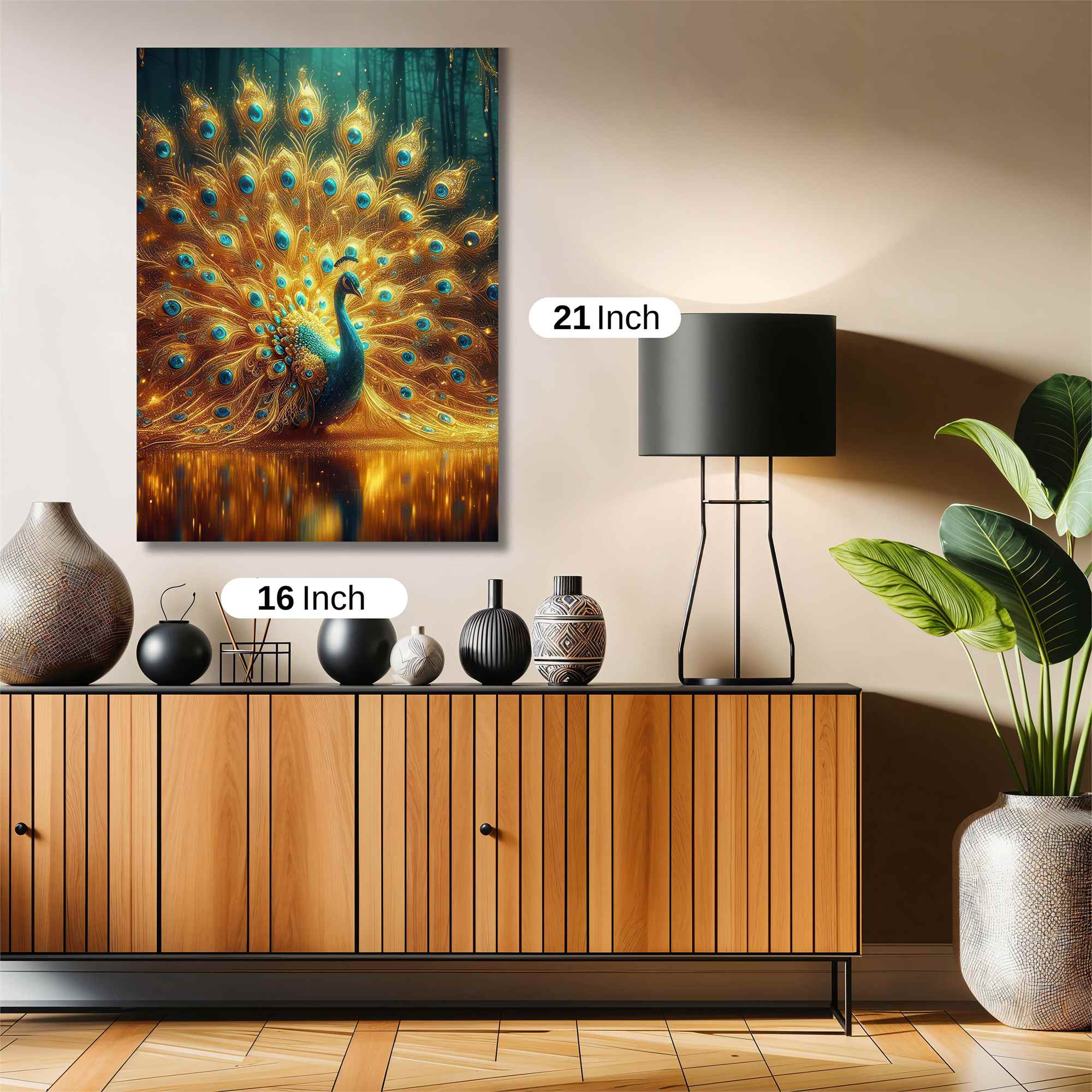 Peacock Radiance Safe Wall Magnetic / M