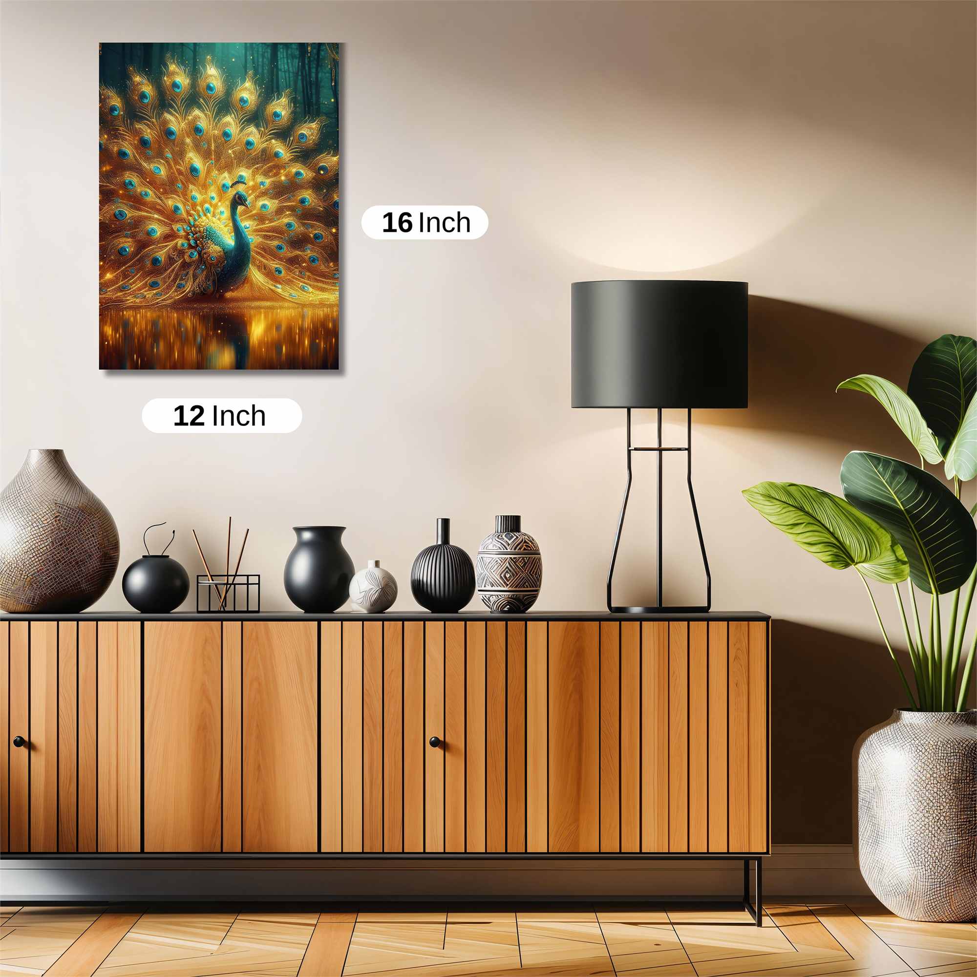 Peacock Radiance Safe Wall Magnetic / M