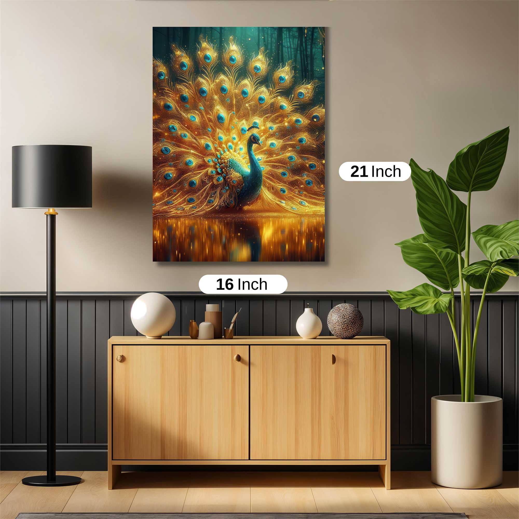 Peacock Radiance Safe Wall Magnetic / M