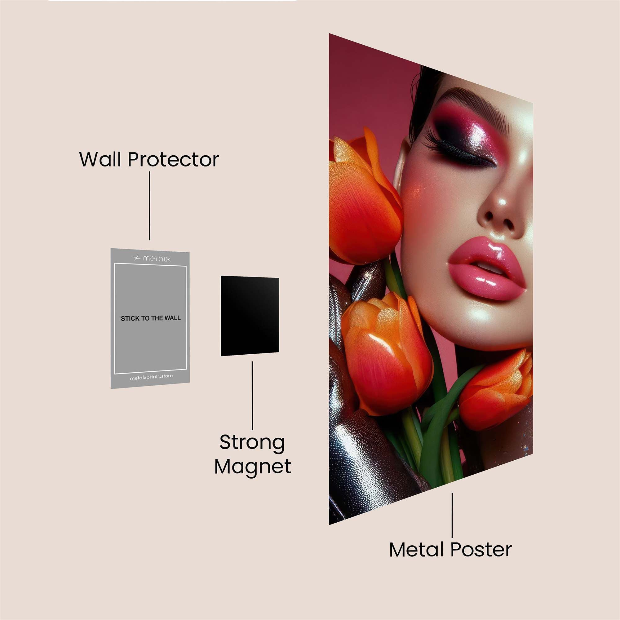 Tulip Enigma Safe Wall Magnetic / M