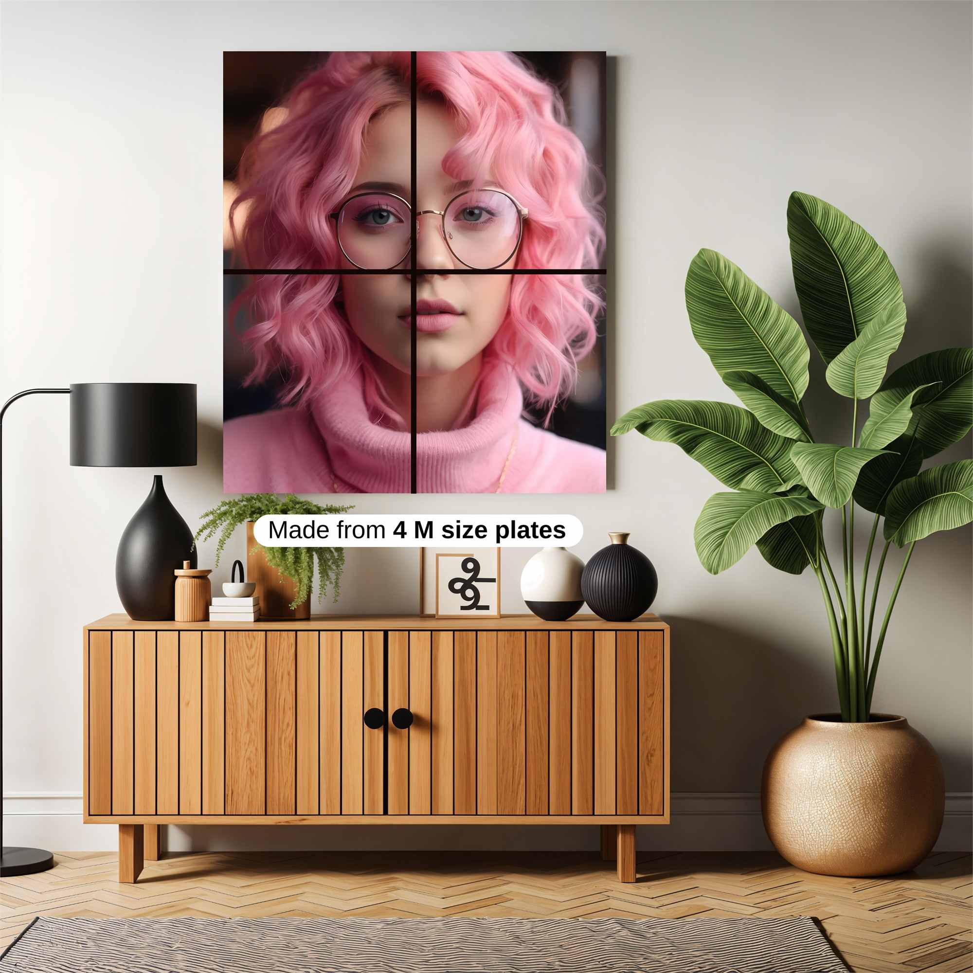 Pink Whimsy Safe Wall Magnetic / M