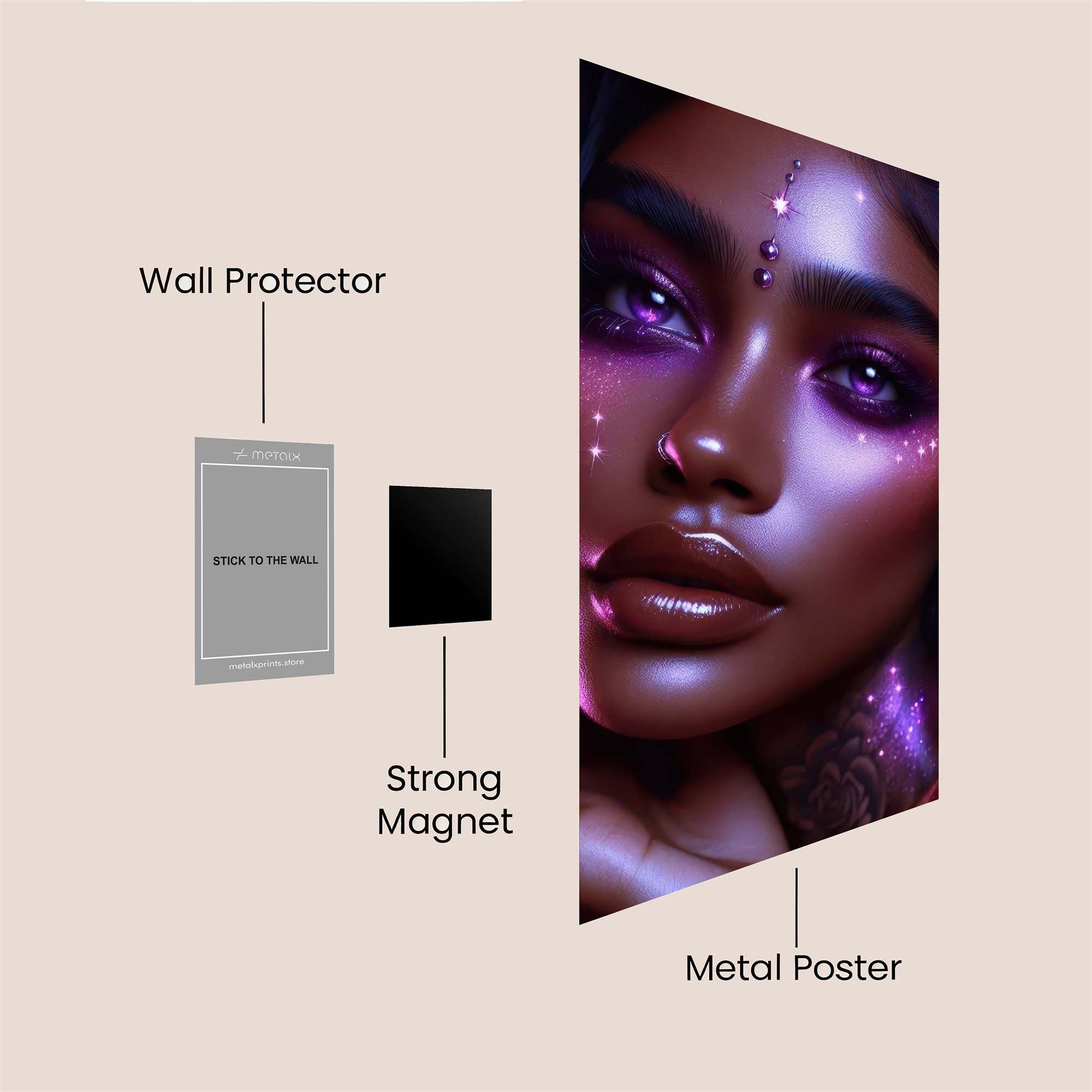 Galactic Enigma Safe Wall Magnetic / M