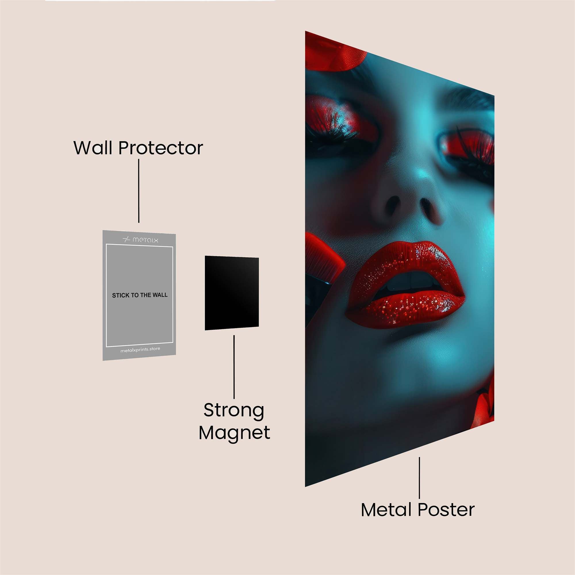 Scarlet Enigma Safe Wall Magnetic / M