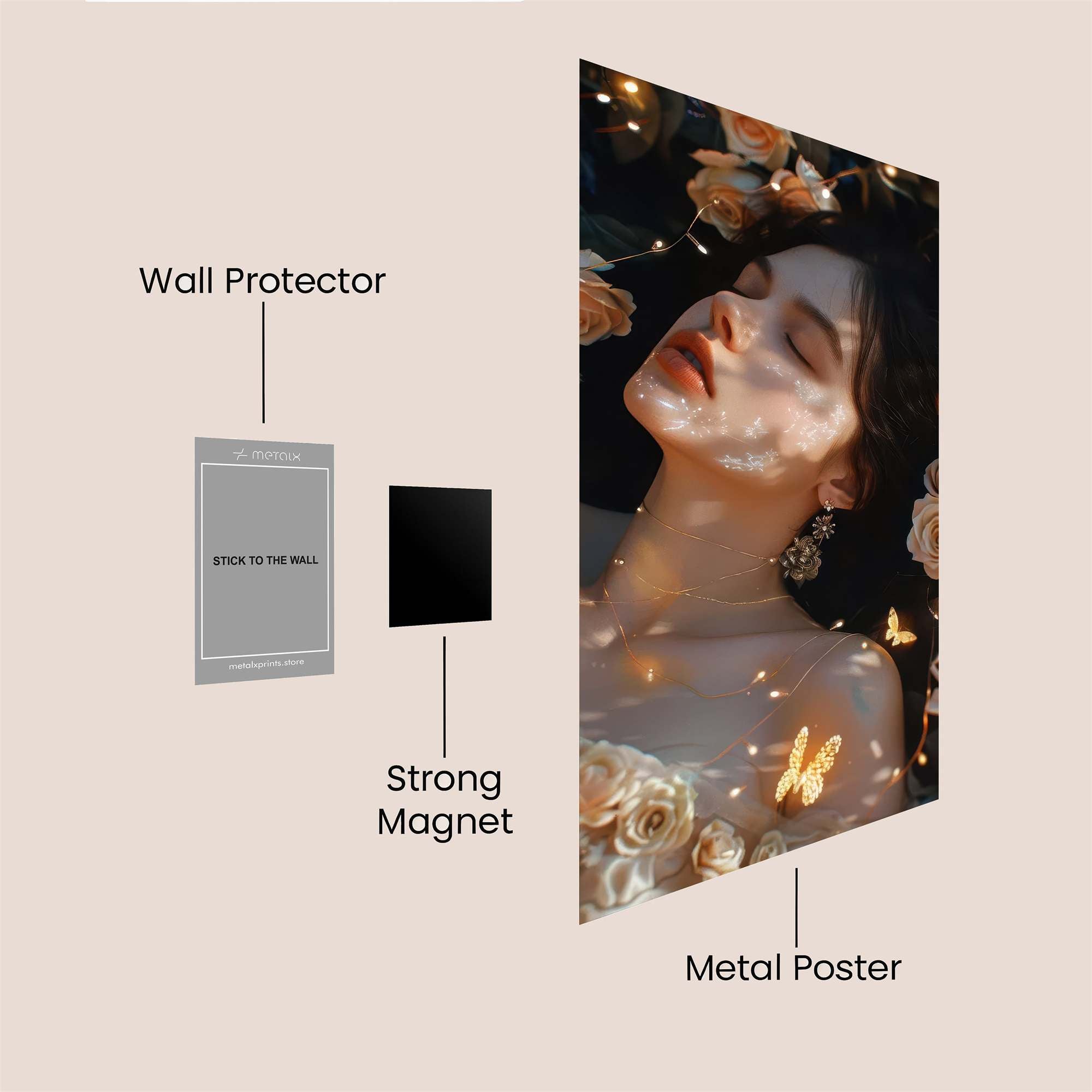 Rose Dream Safe Wall Magnetic / M