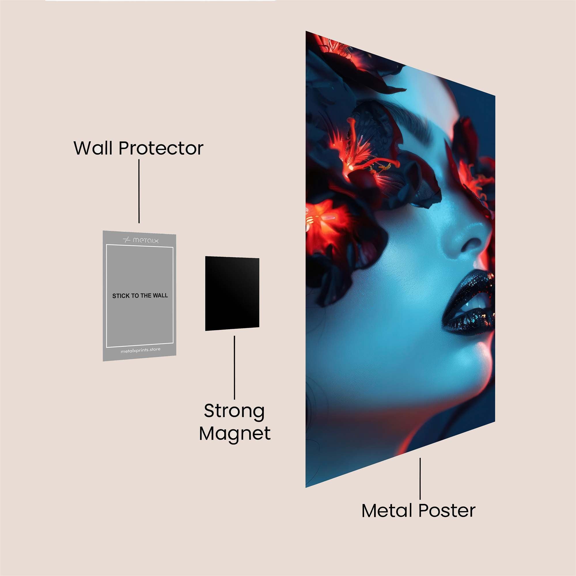 Floral Enigma Safe Wall Magnetic / M