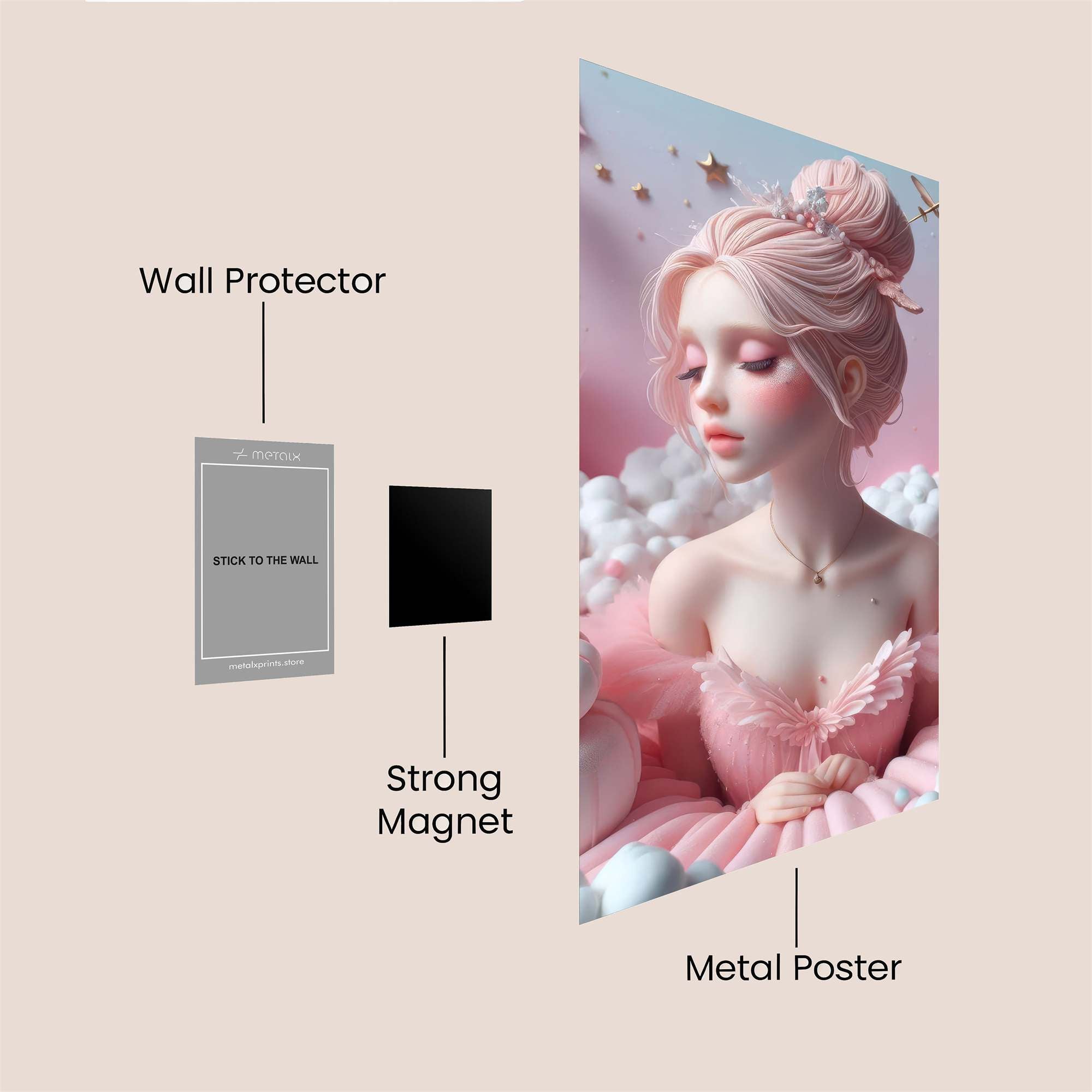 Ballerina Bliss Safe Wall Magnetic / M