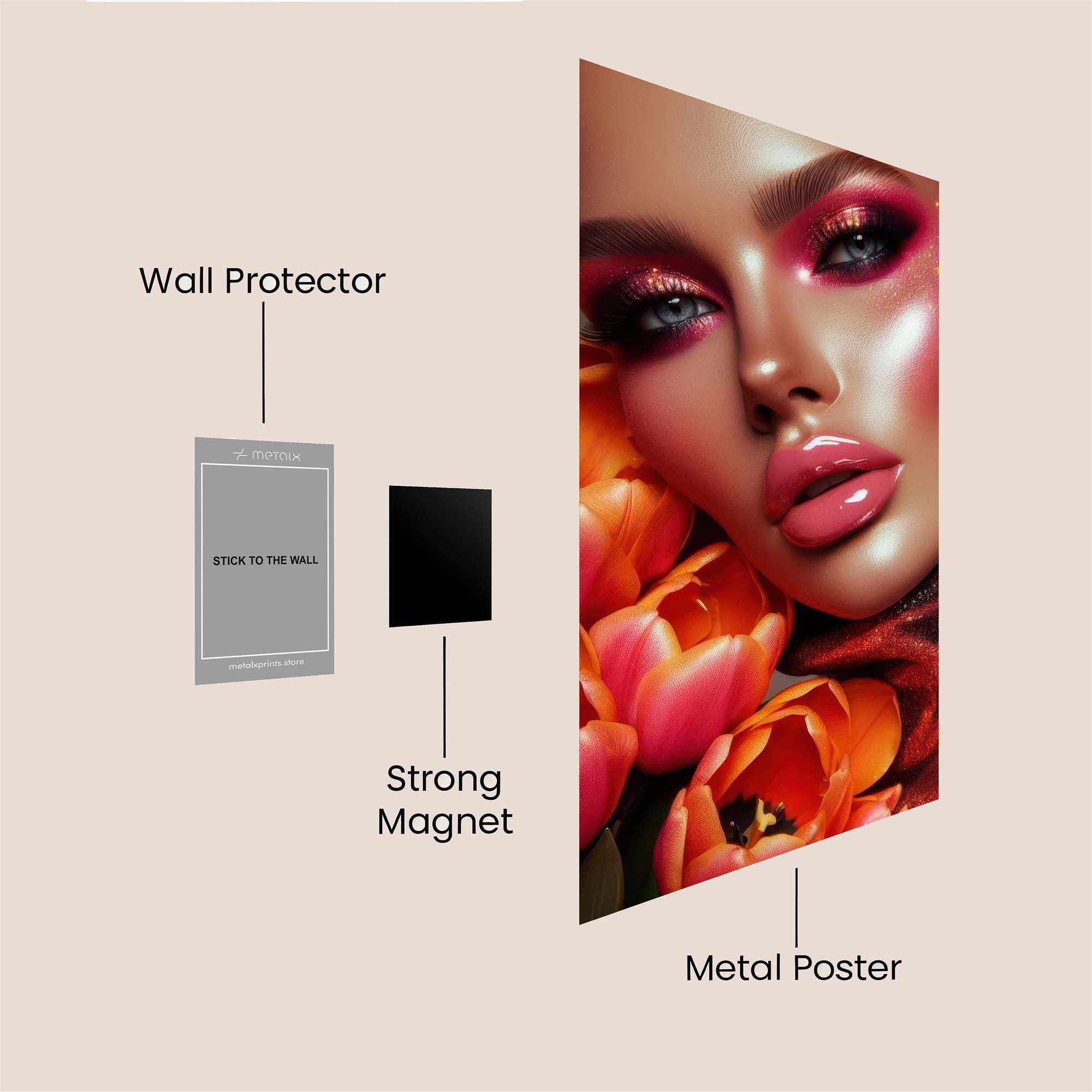 Tulip Radiance Safe Wall Magnetic / M
