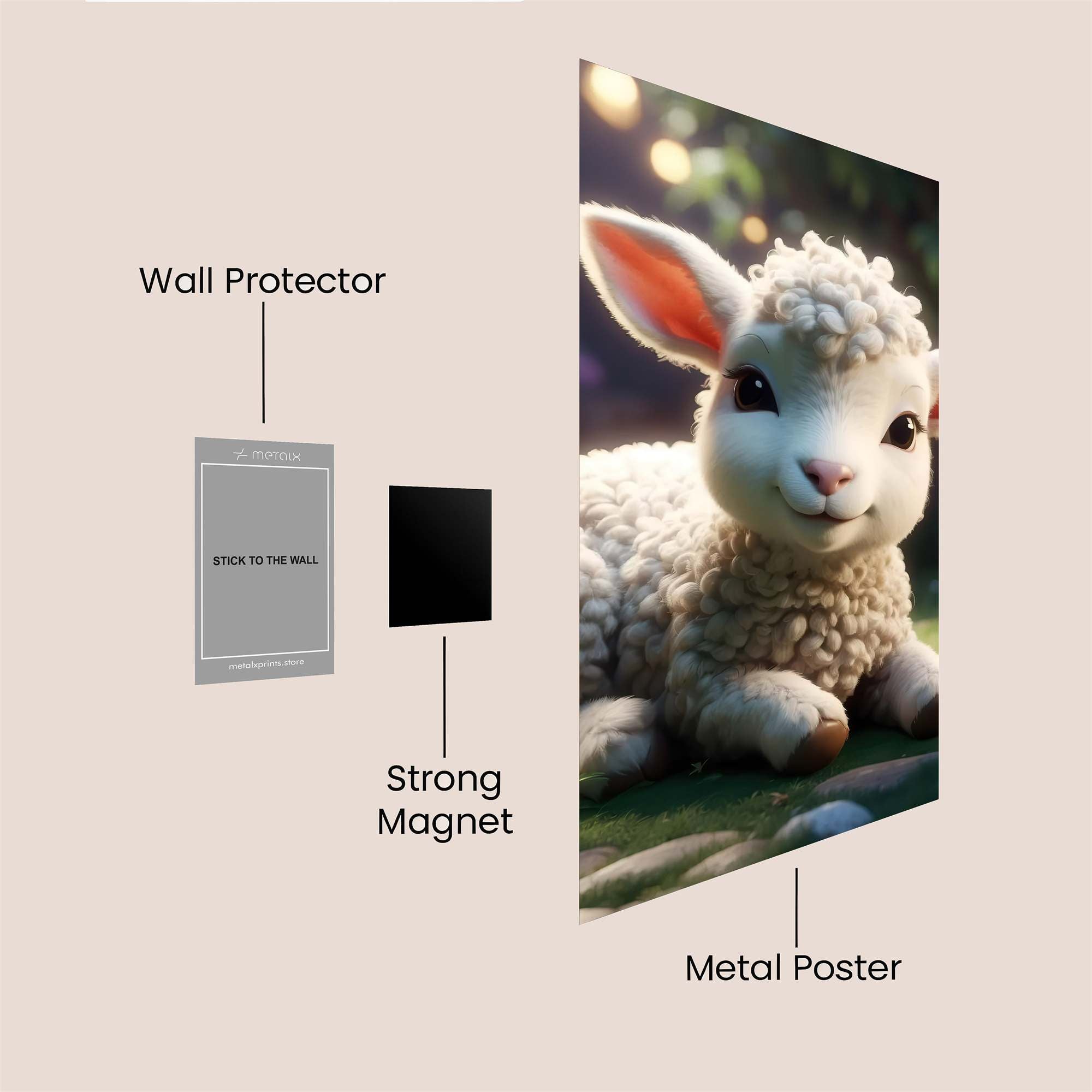 Lamb Serenity Safe Wall Magnetic / M