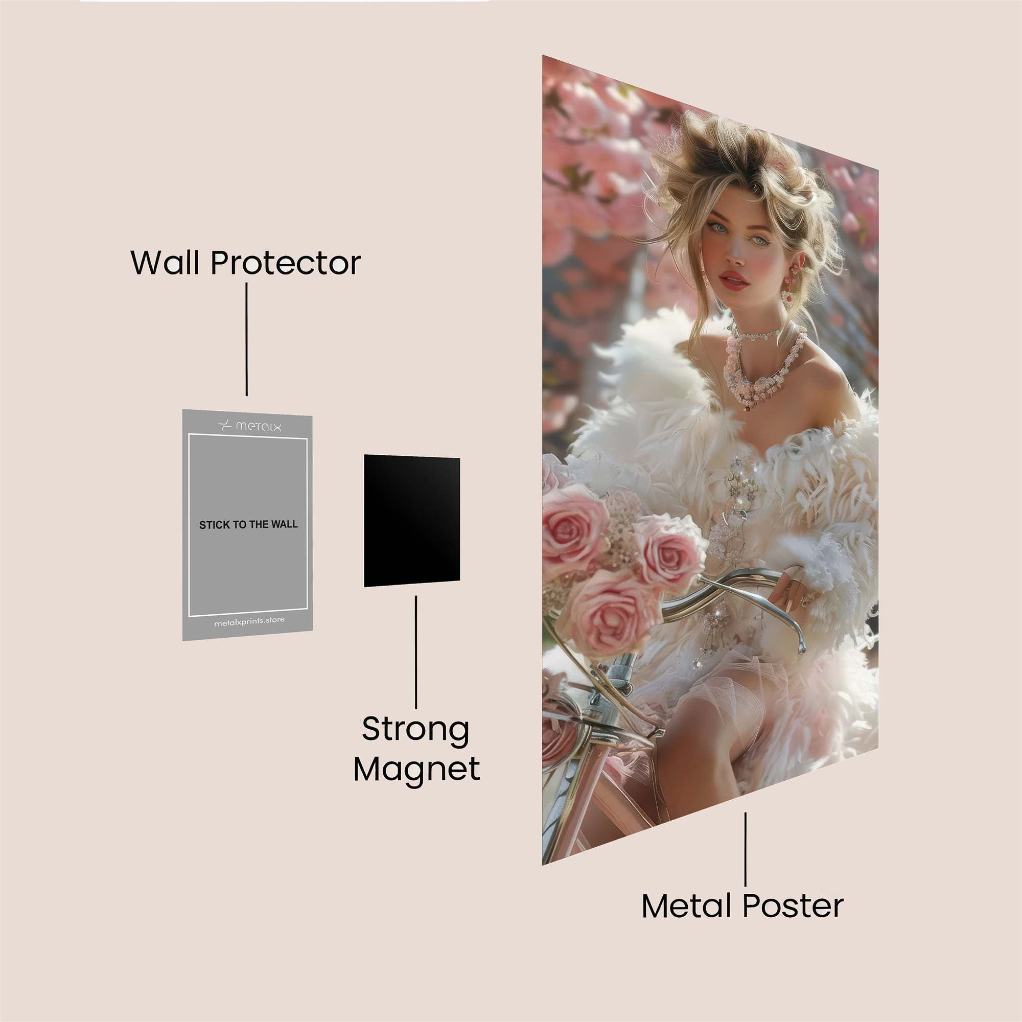 Blossom Elegance Safe Wall Magnetic / M