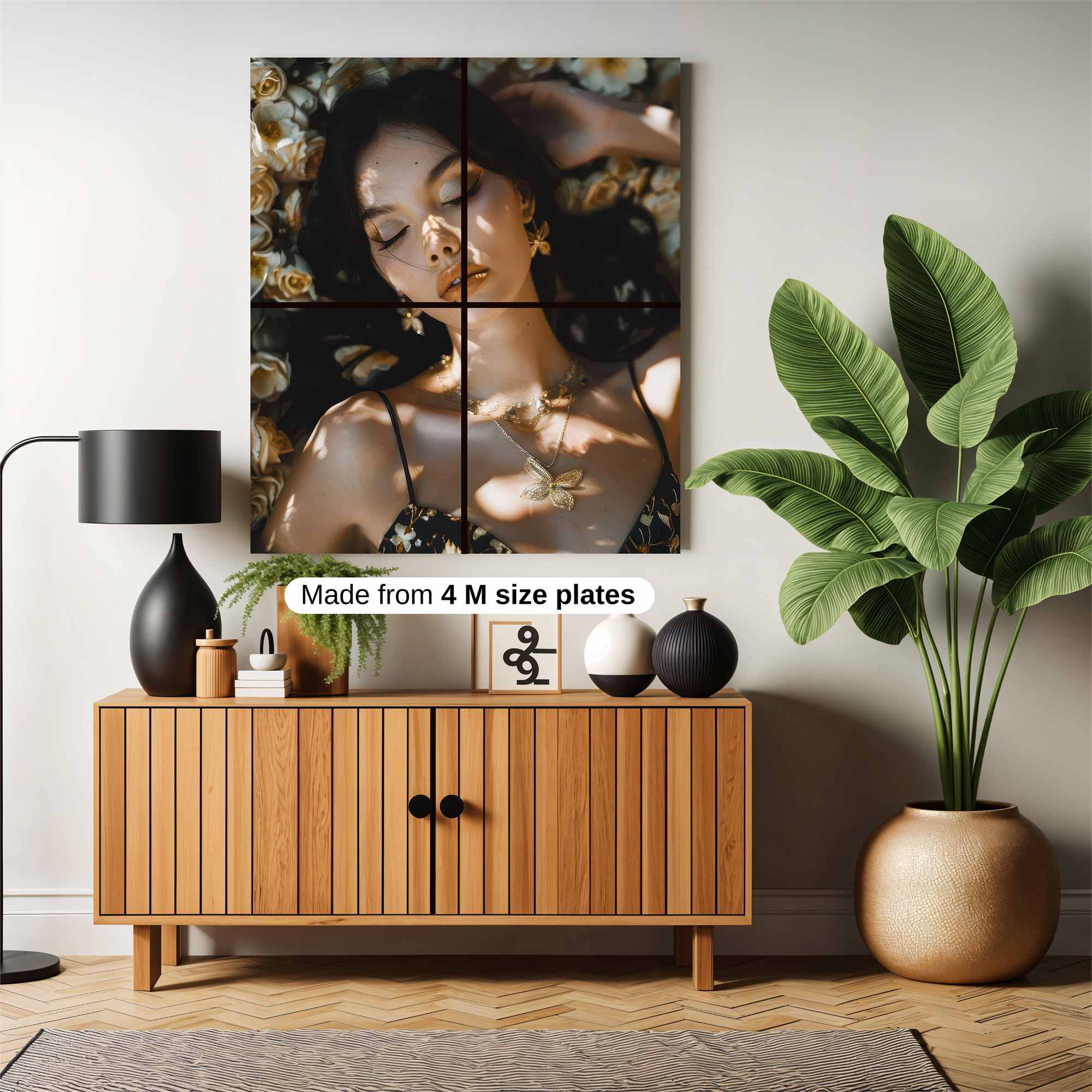 Floral Serenity Safe Wall Magnetic / M