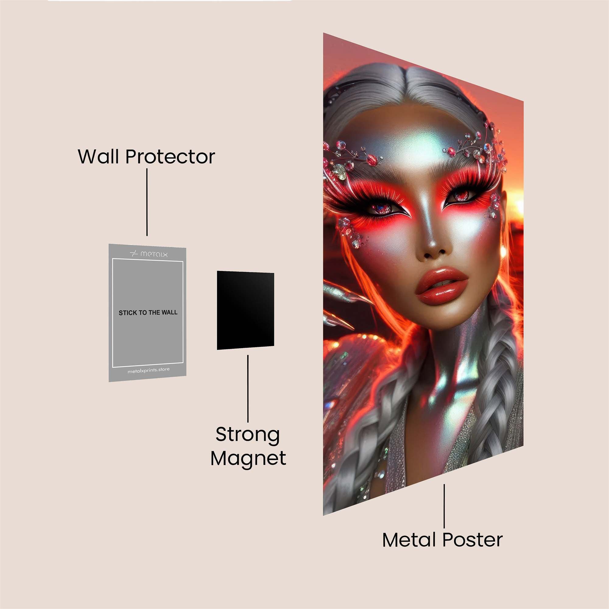 Cyber Enchantress Safe Wall Magnetic / M