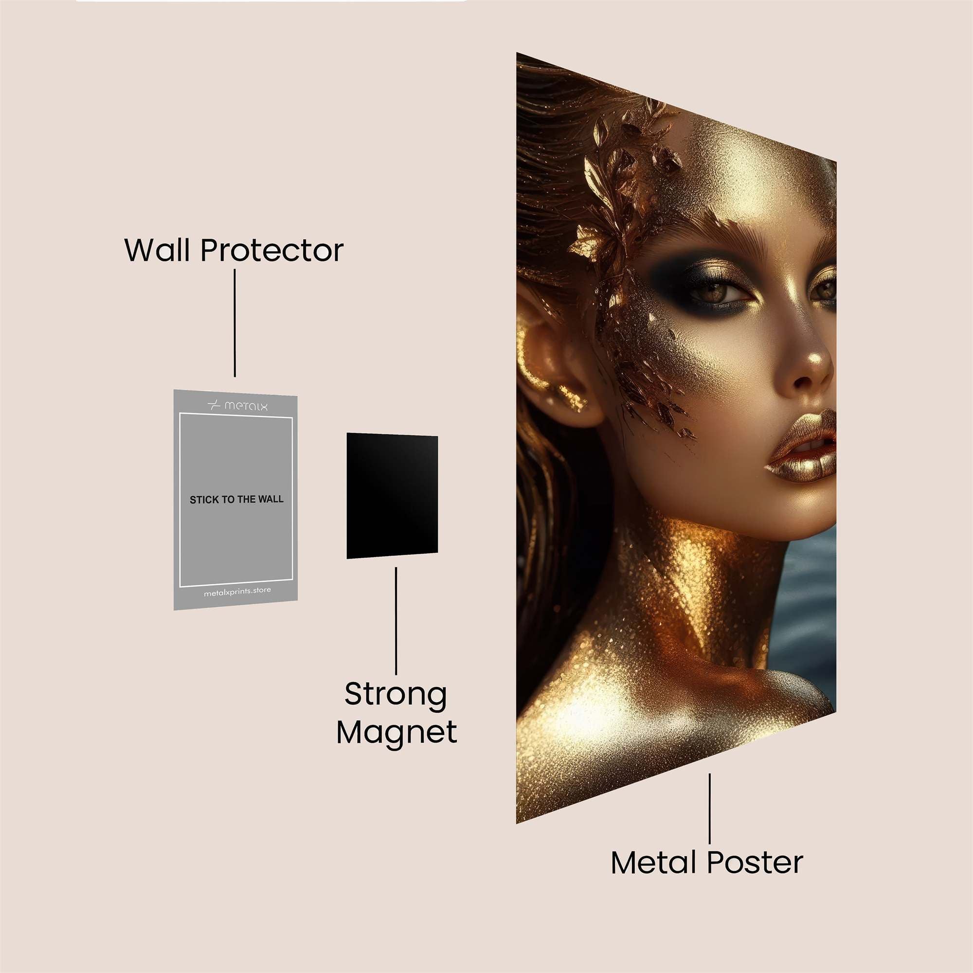Golden Enigma Safe Wall Magnetic / M