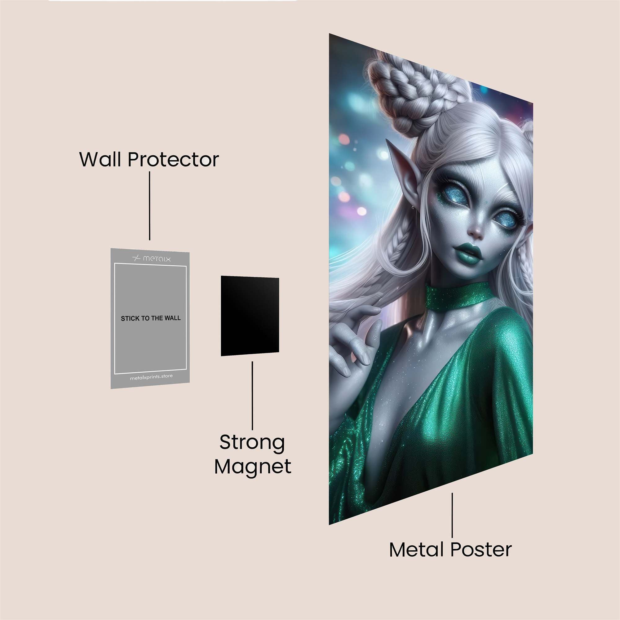 Elven Enchantment Safe Wall Magnetic / M