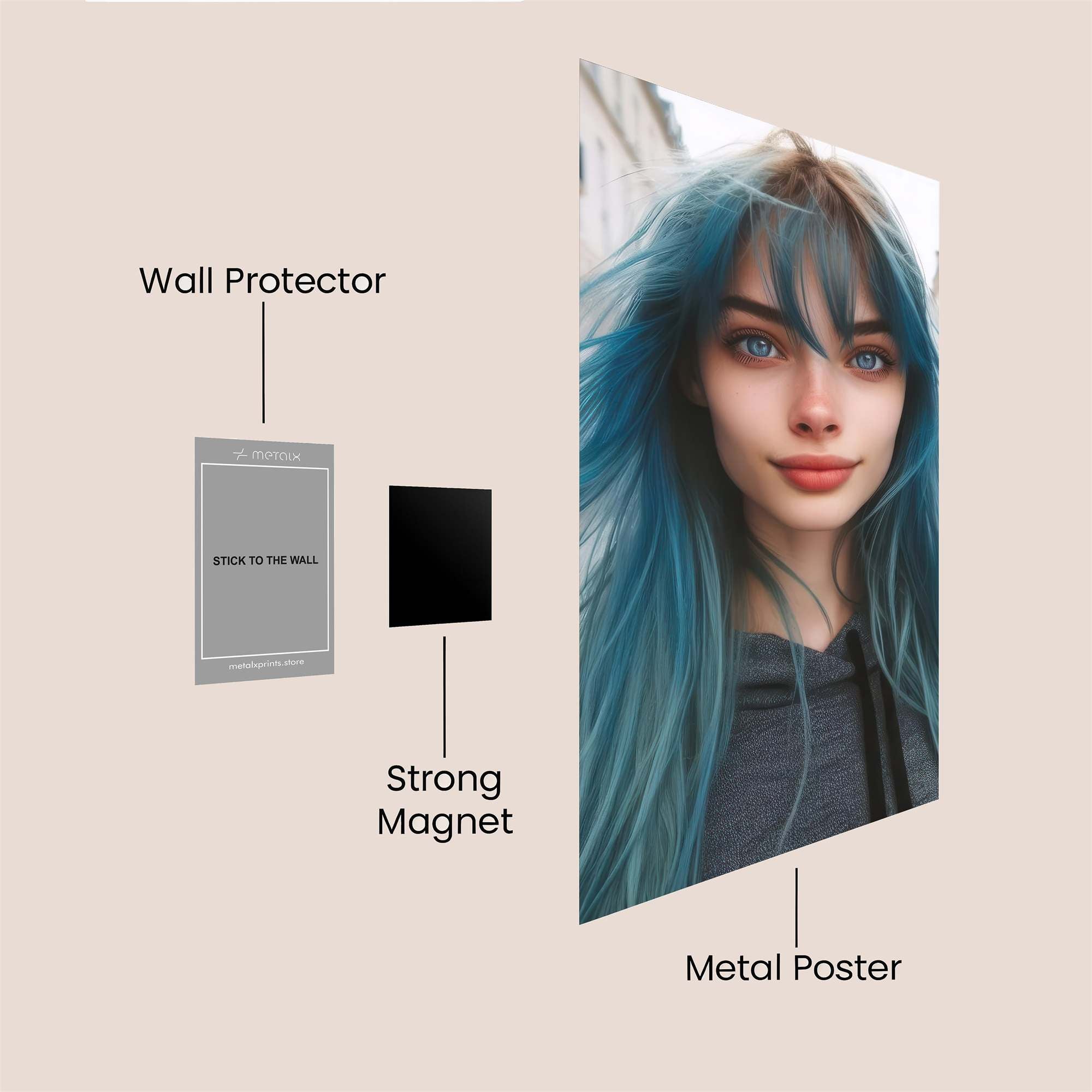 AzureWhimsy Safe Wall Magnetic / M