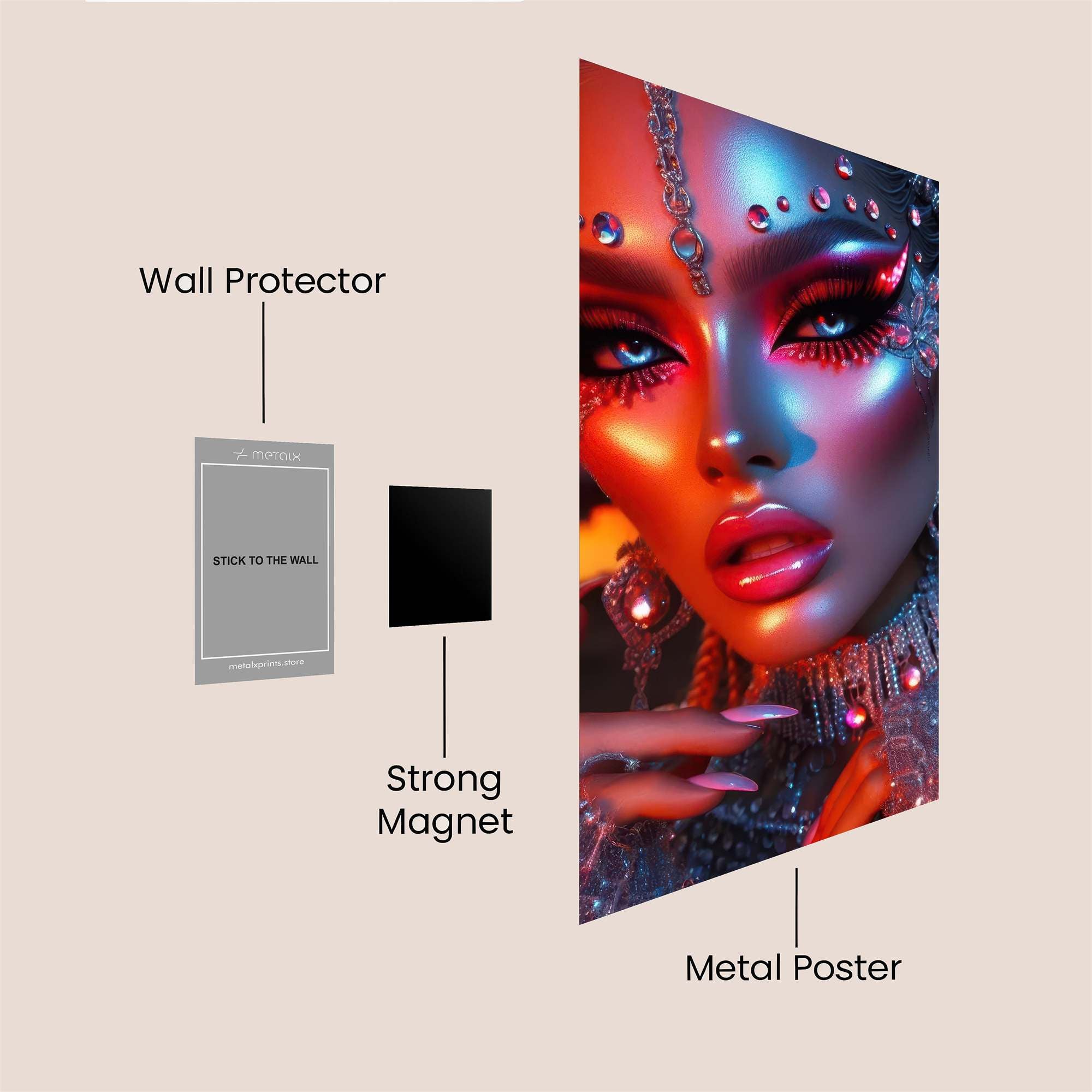 Siren Enigma Safe Wall Magnetic / M