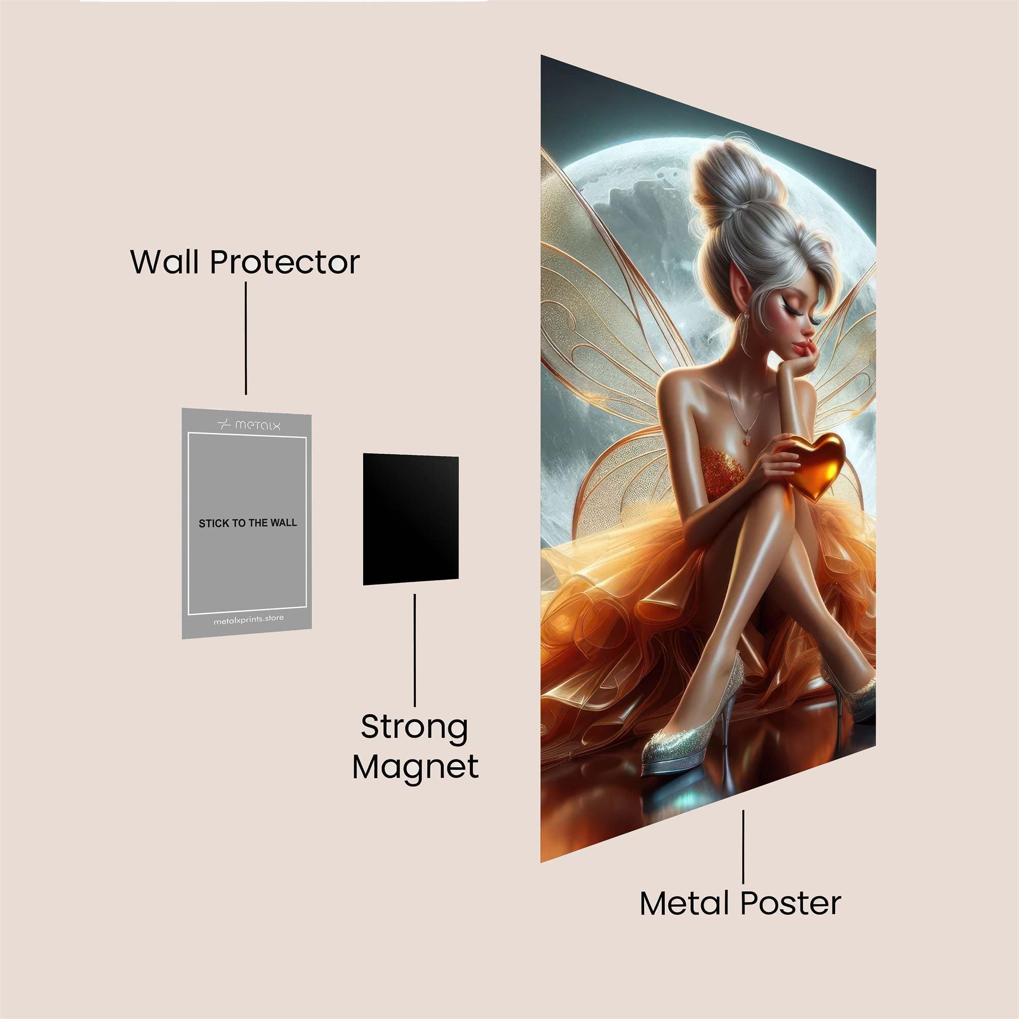 Fairy Whimsy Safe Wall Magnetic / M