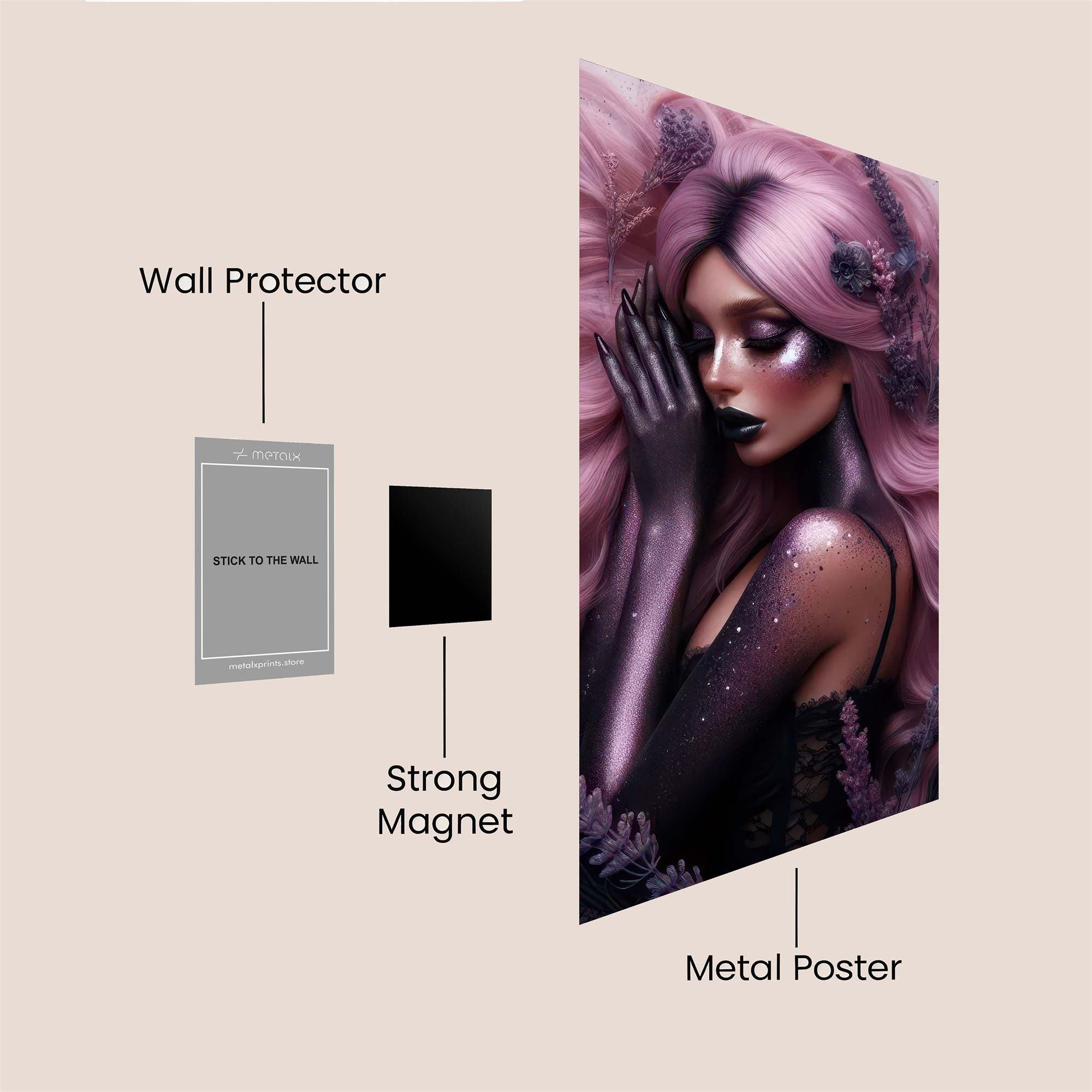 Lavender Enigma Safe Wall Magnetic / M