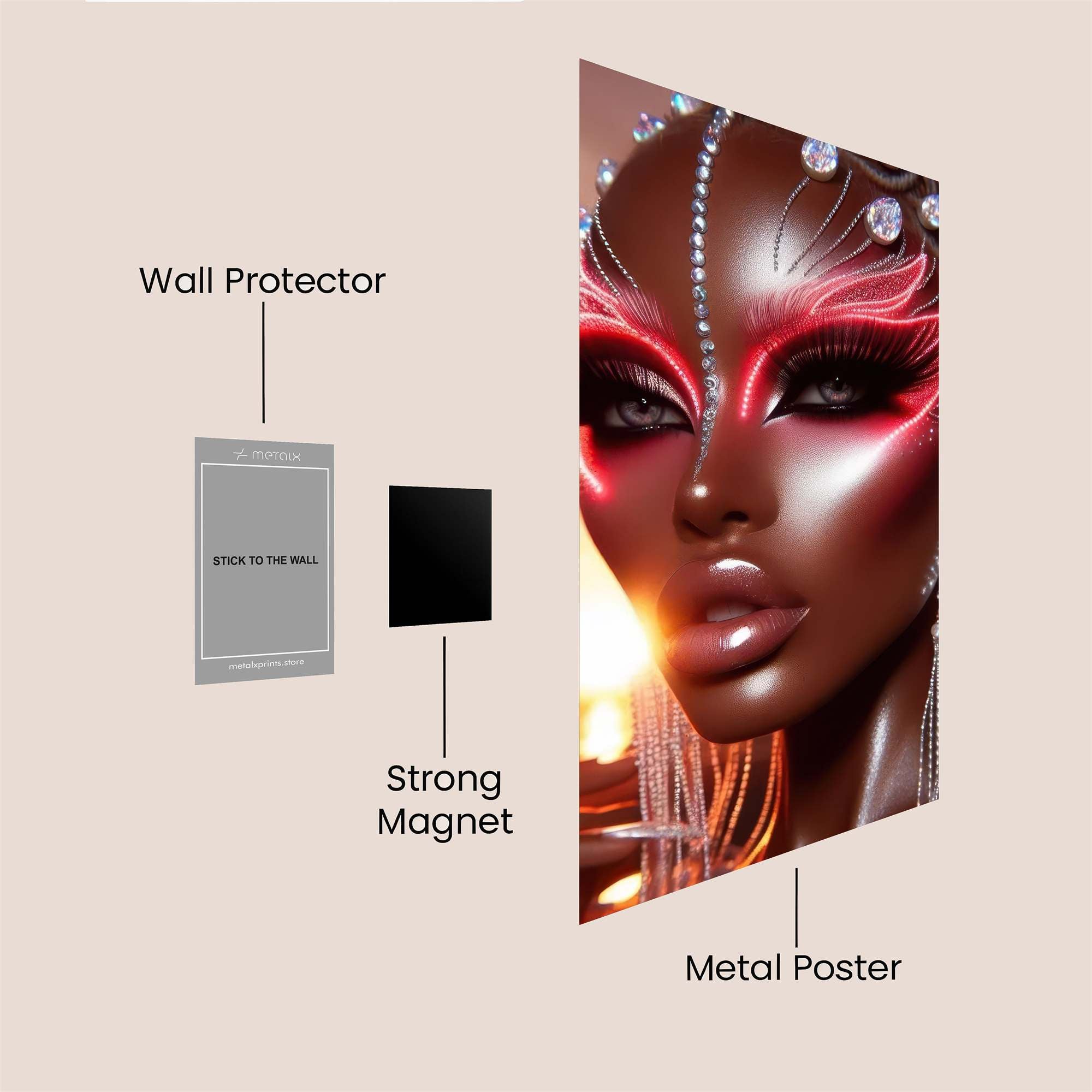 Sunset Diva Safe Wall Magnetic / M