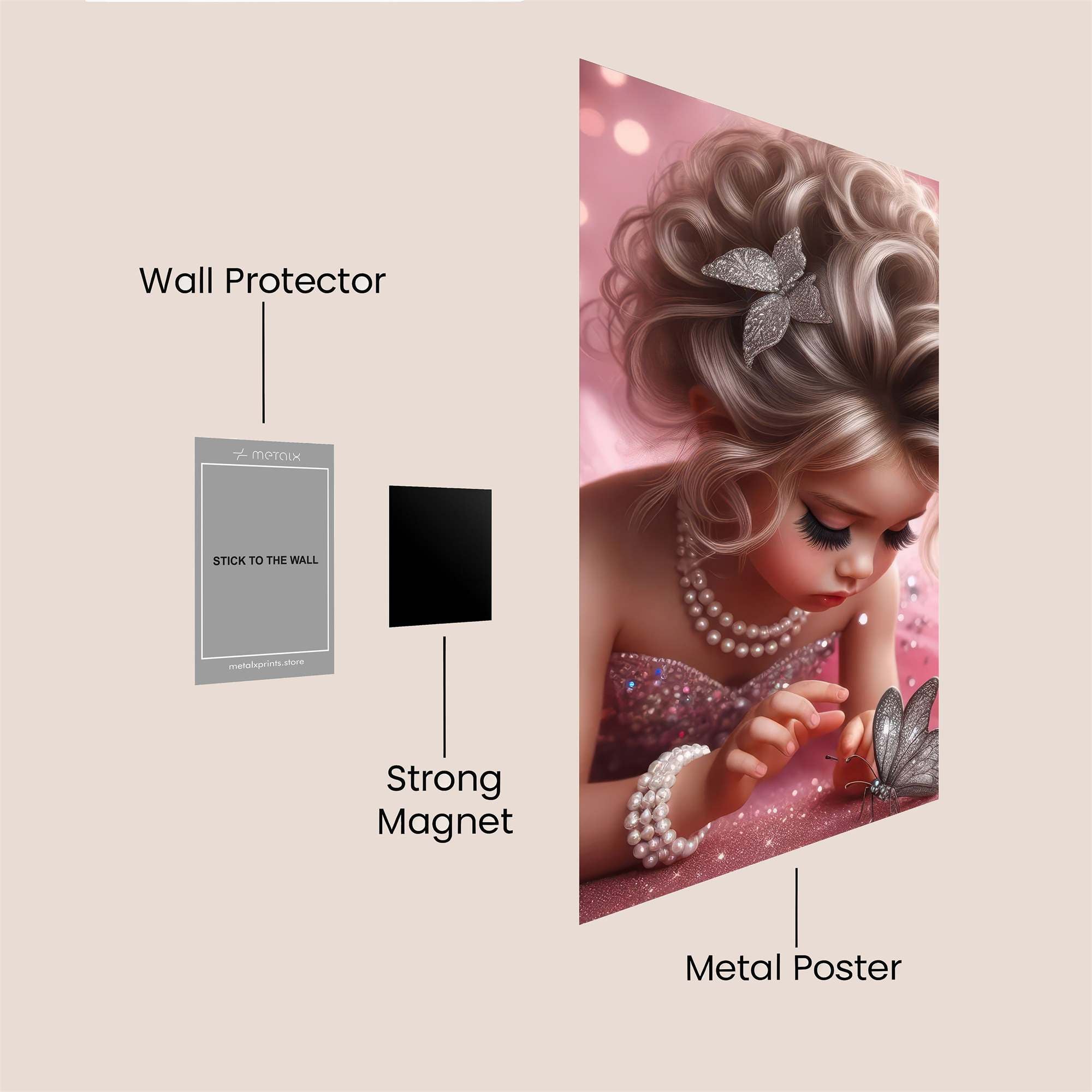 Princess Whimsy Safe Wall Magnetic / M