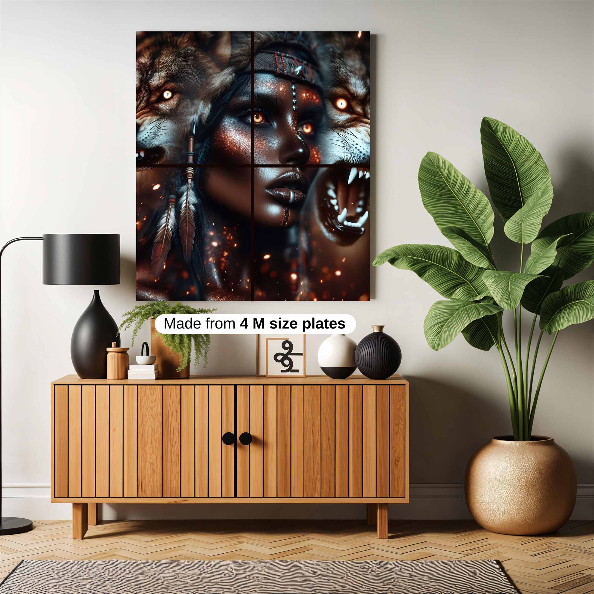 Wolf Spirit Safe Wall Magnetic / M