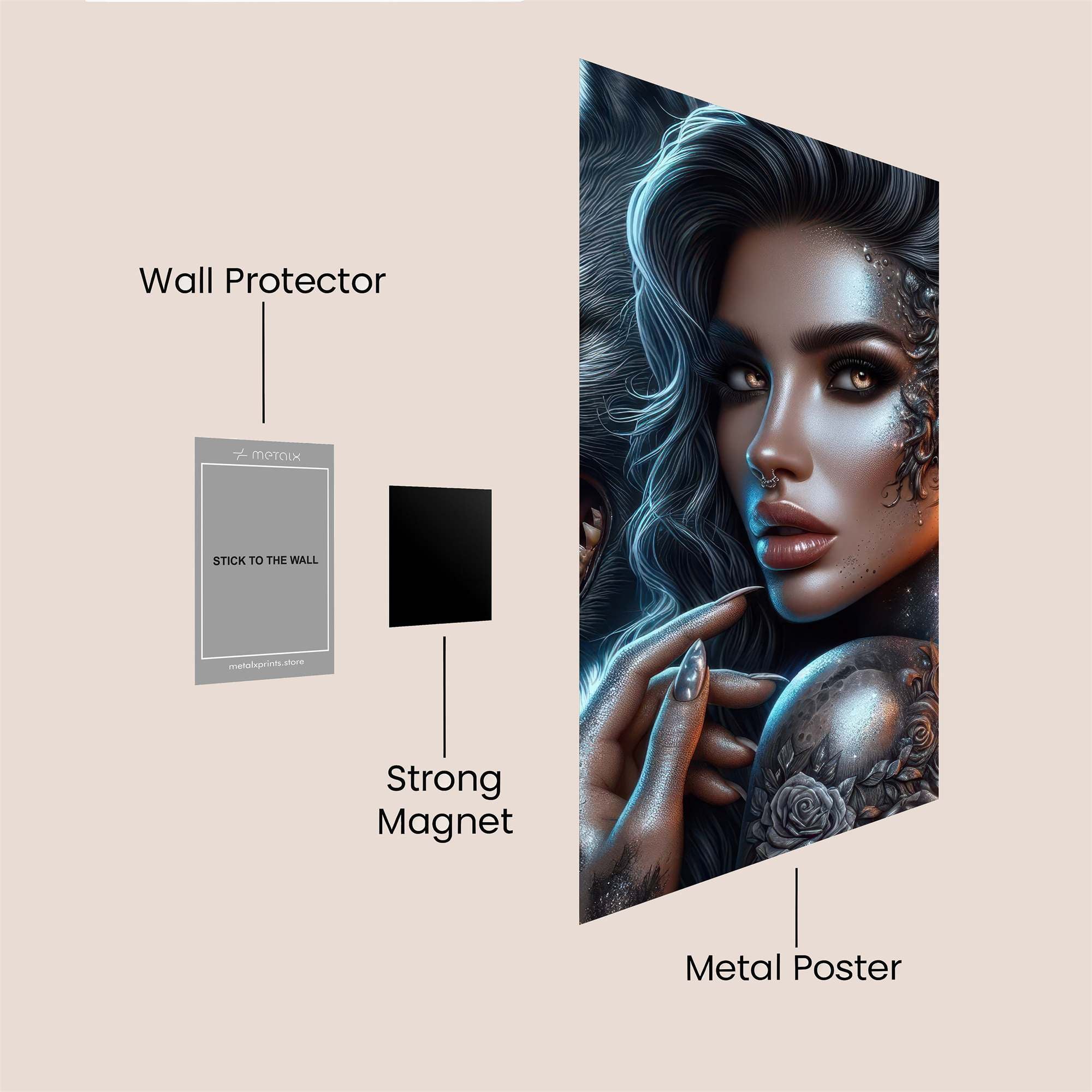 Wolf Enigma Safe Wall Magnetic / M