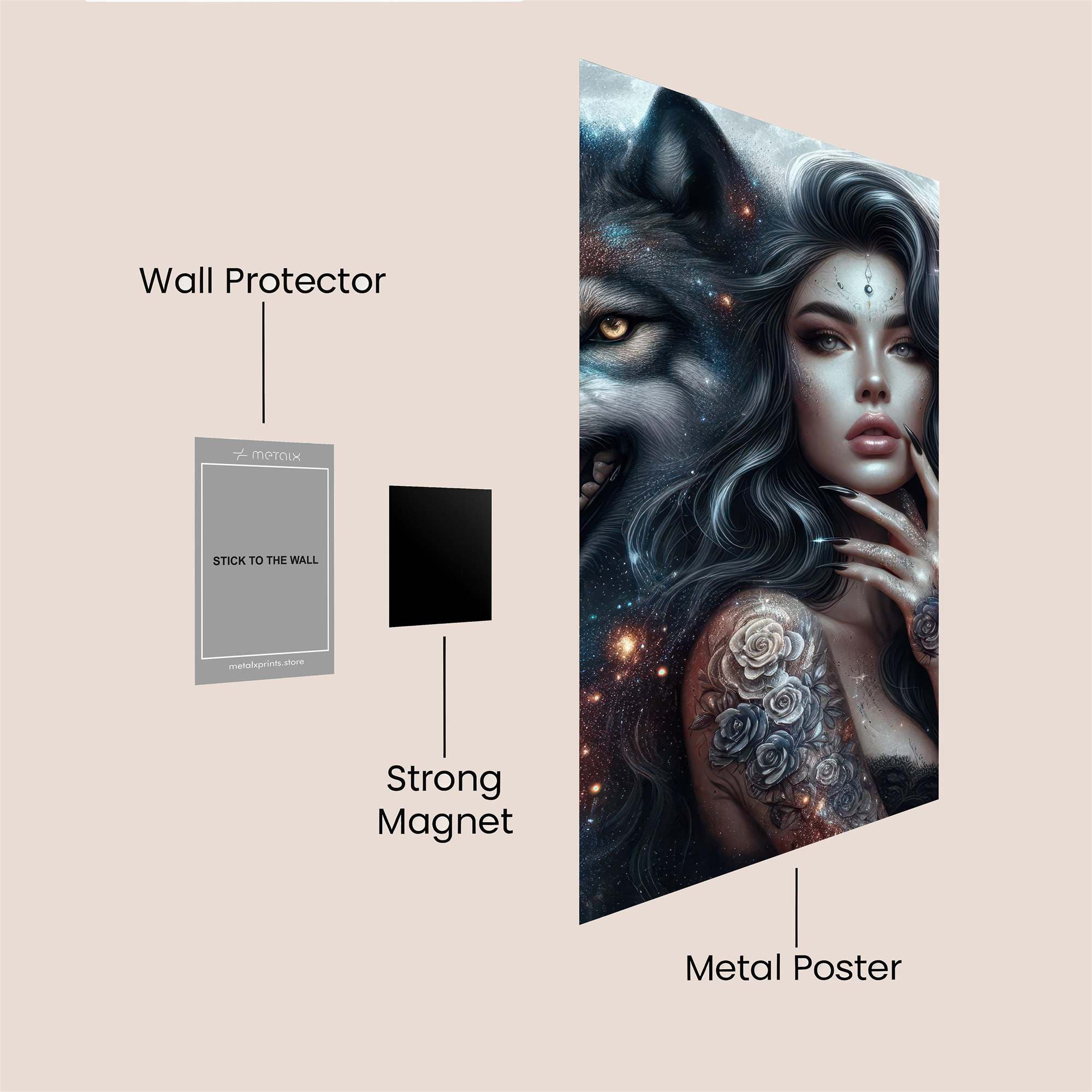 Wolf Enigma Safe Wall Magnetic / M