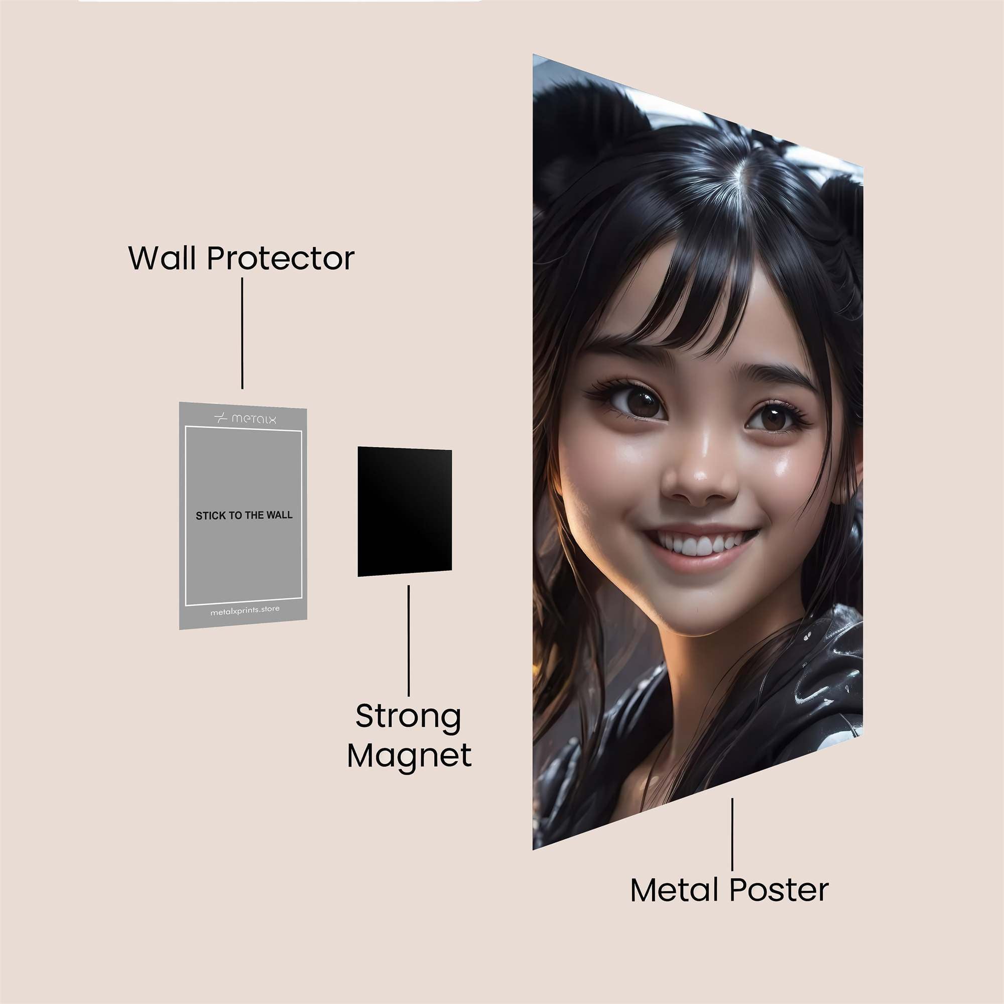 Rainy Delight Safe Wall Magnetic / M