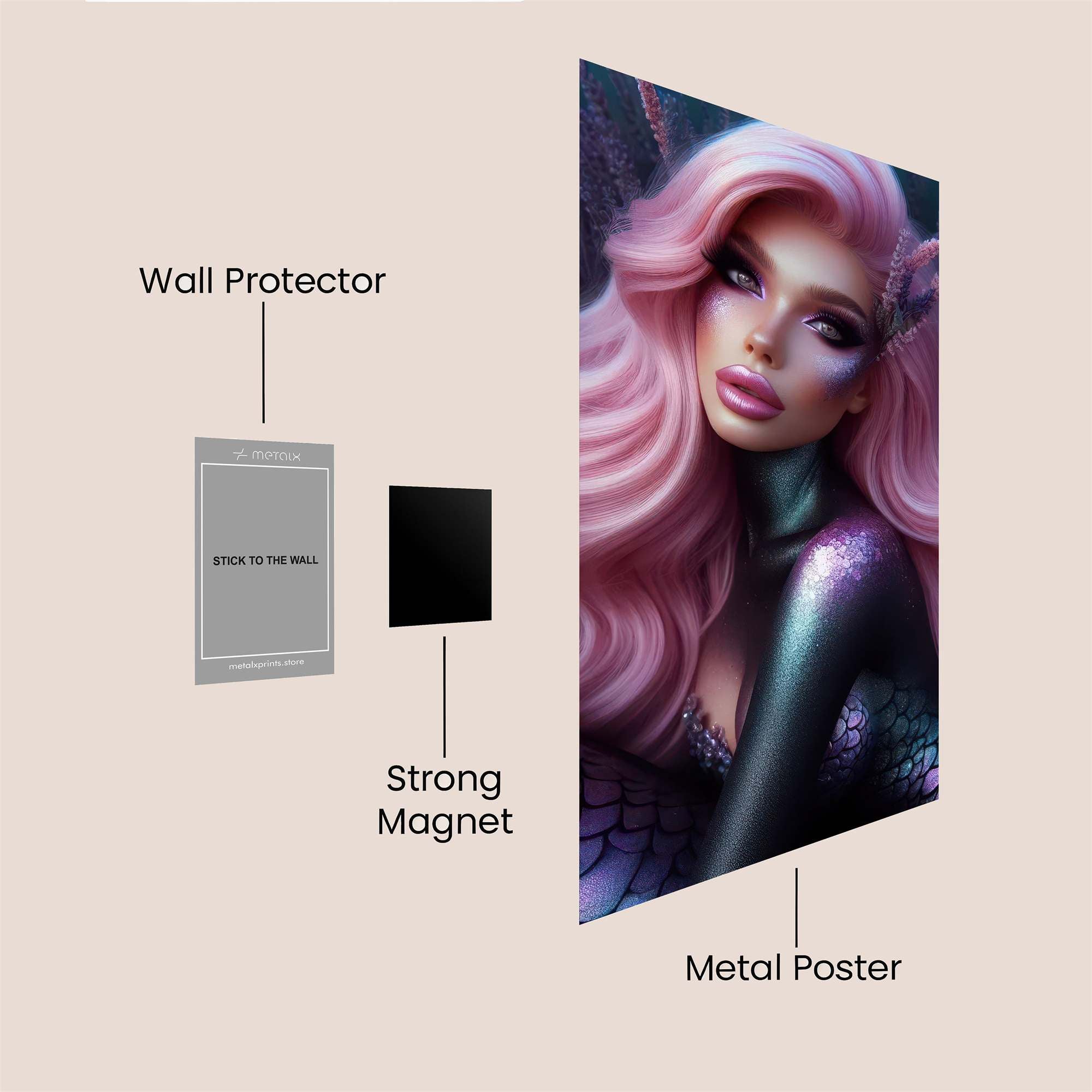 Lavender Enigma Safe Wall Magnetic / M