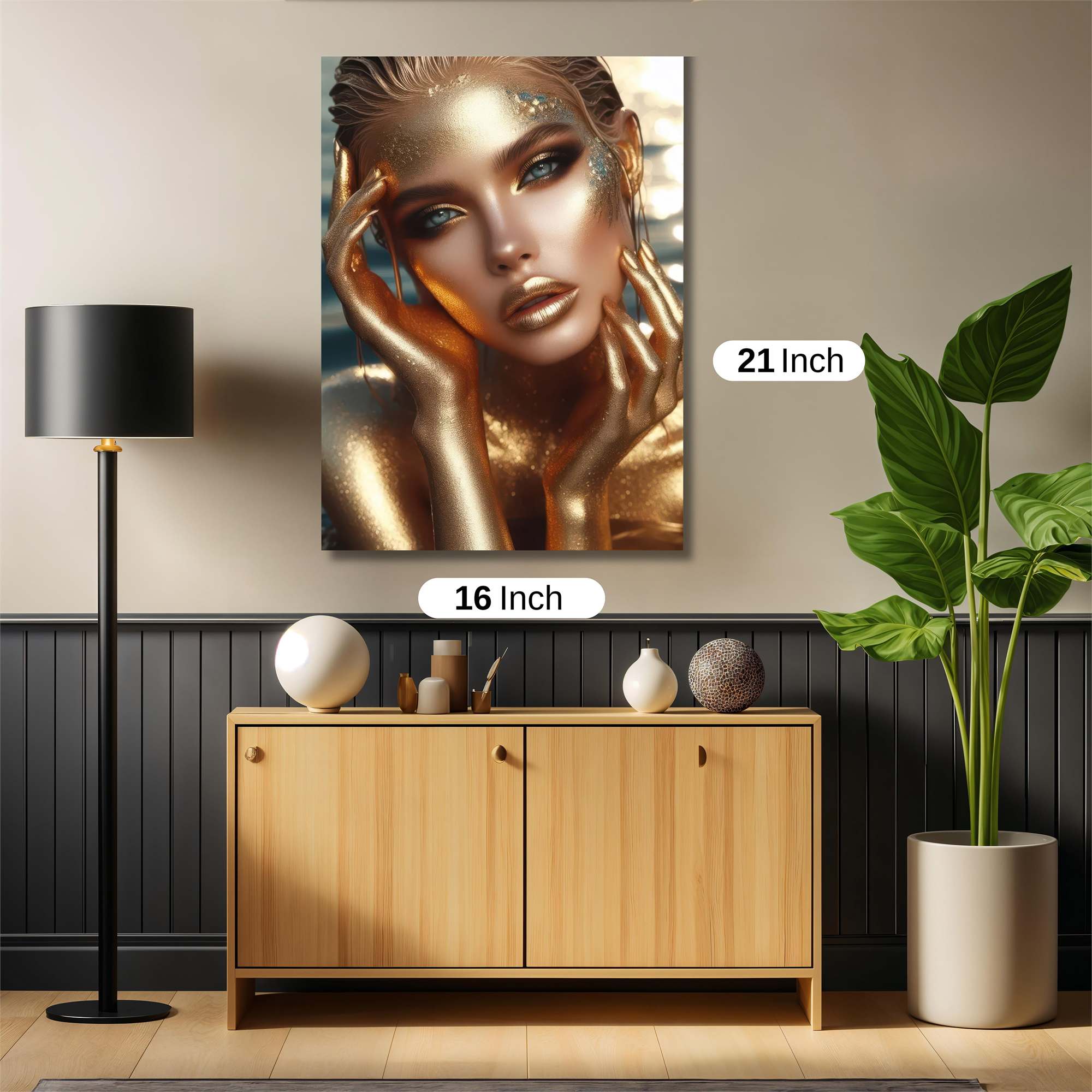Golden Serenity Safe Wall Magnetic / M