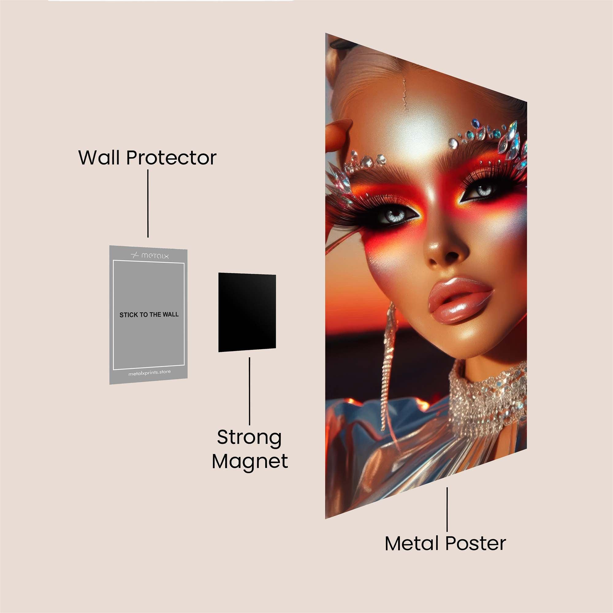 Sunset Diva Safe Wall Magnetic / M