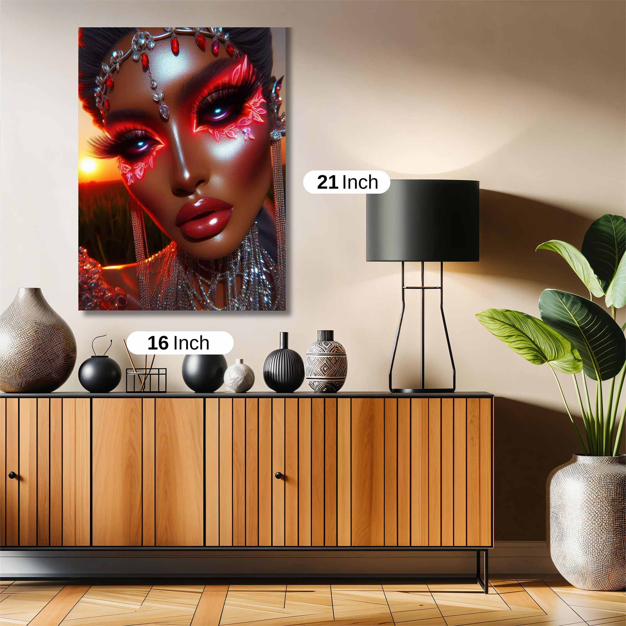 Sunset Sorceress Safe Wall Magnetic / M
