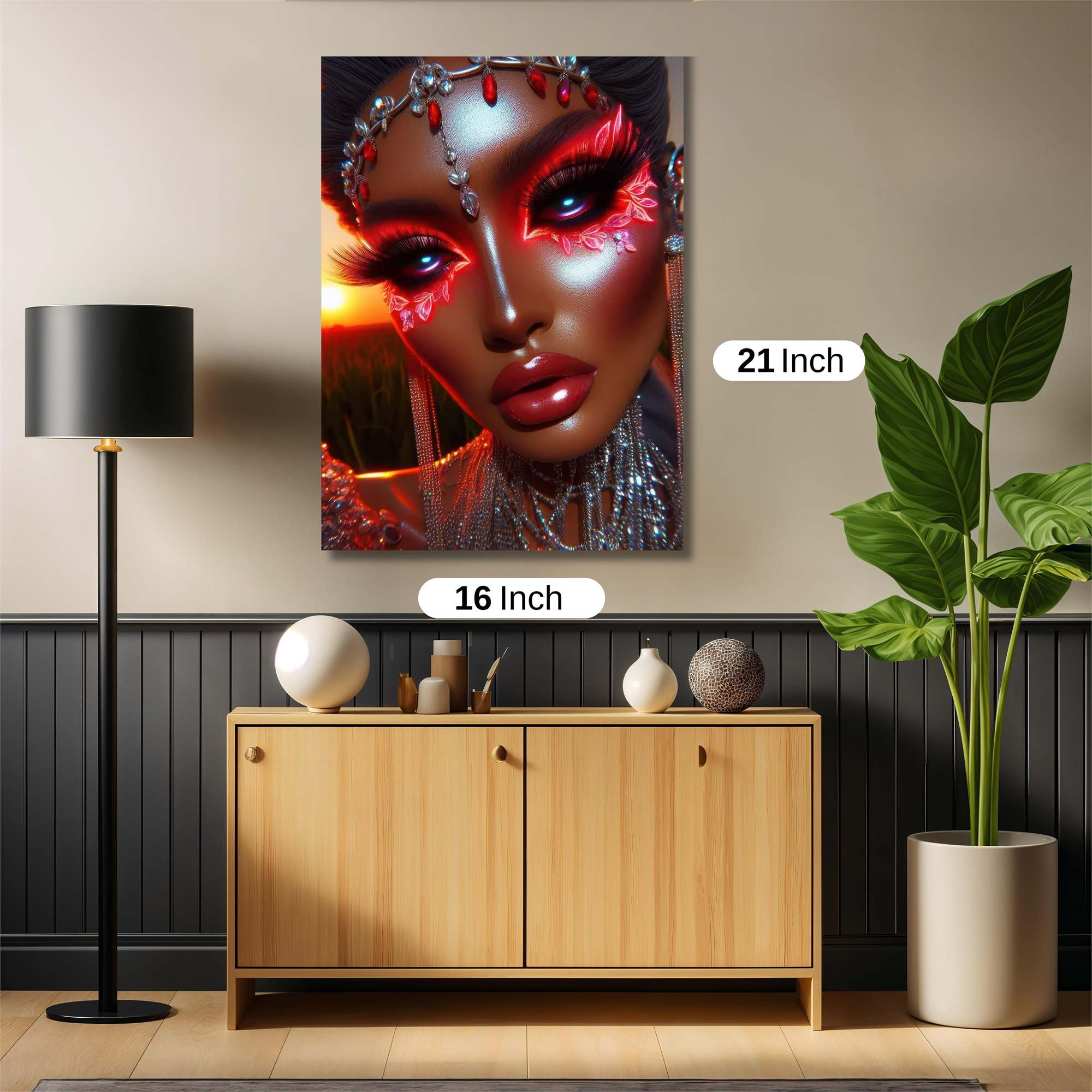 Sunset Sorceress Safe Wall Magnetic / M