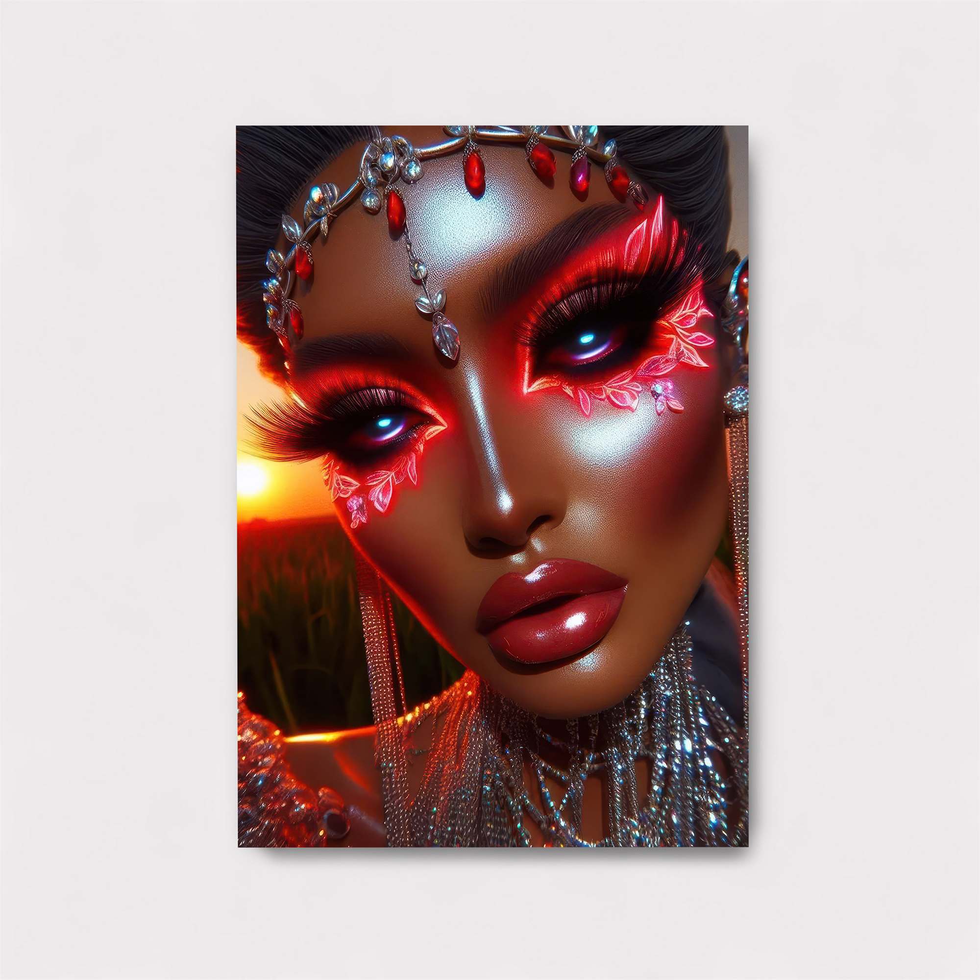 Sunset Sorceress Safe Wall Magnetic / M
