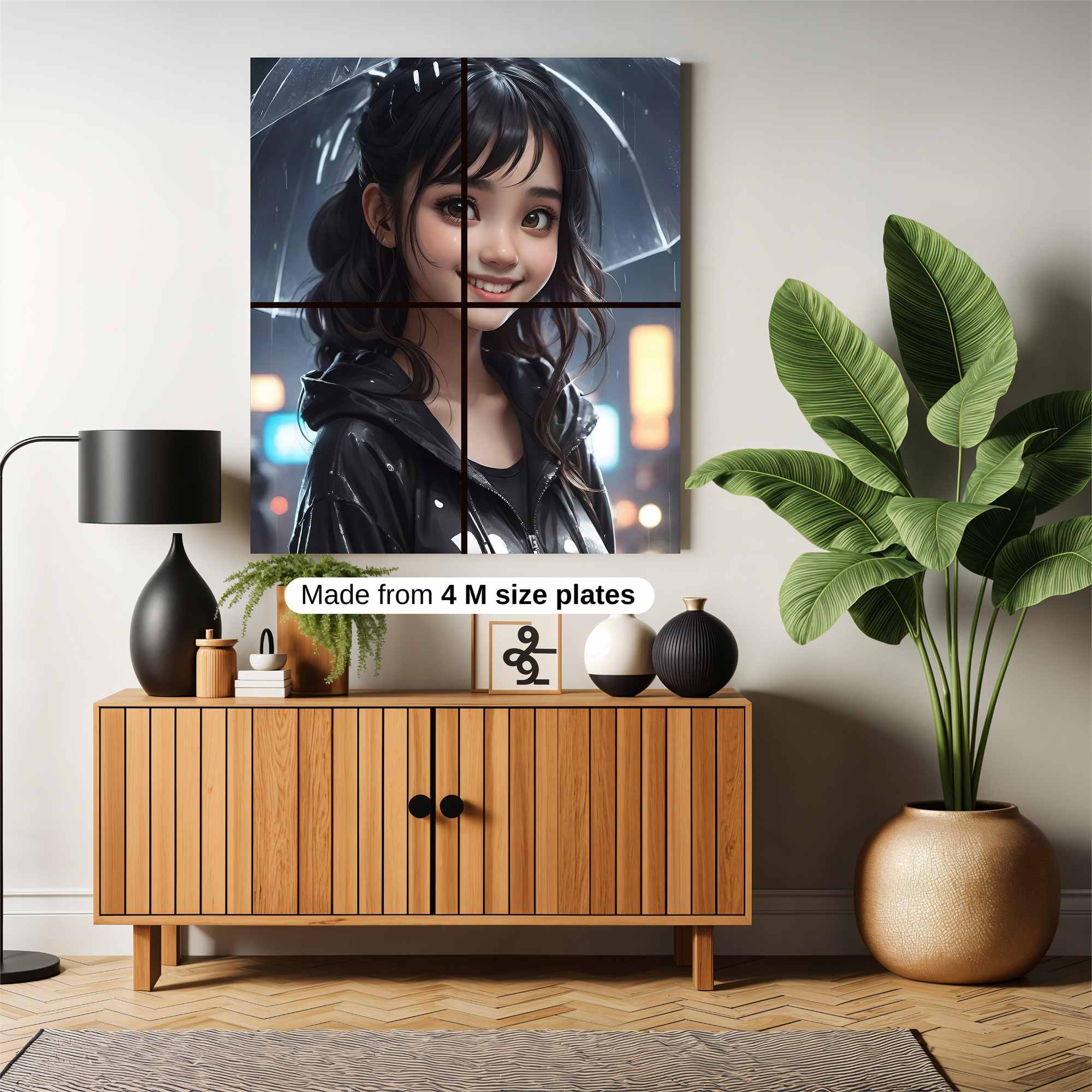 Rainy Serenity Safe Wall Magnetic / M