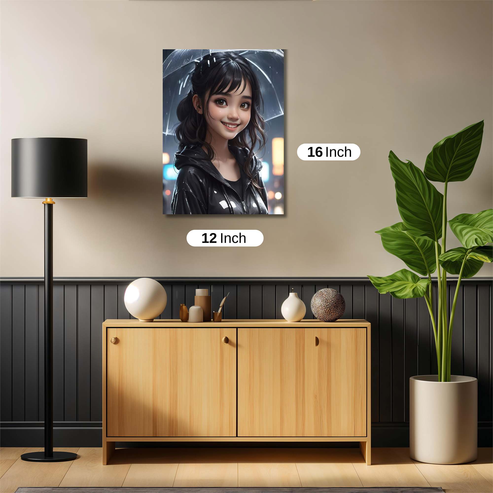 Rainy Serenity Safe Wall Magnetic / M