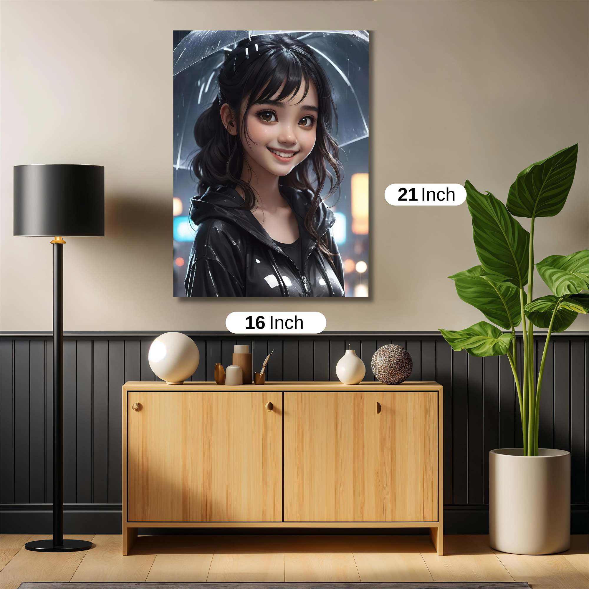 Rainy Serenity Safe Wall Magnetic / M