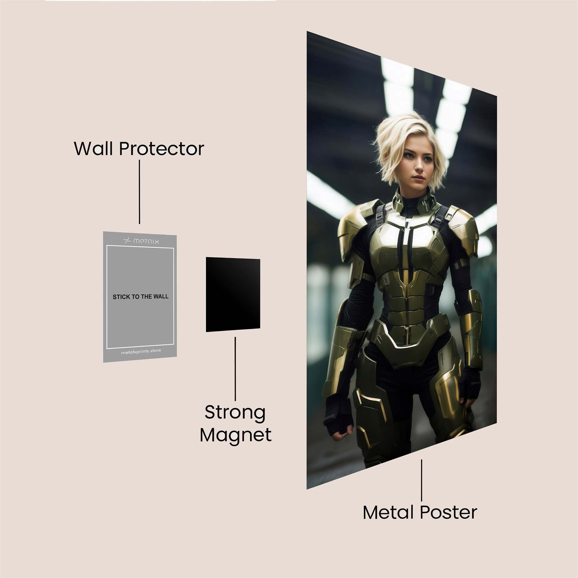 Armor Radiant Safe Wall Magnetic / M