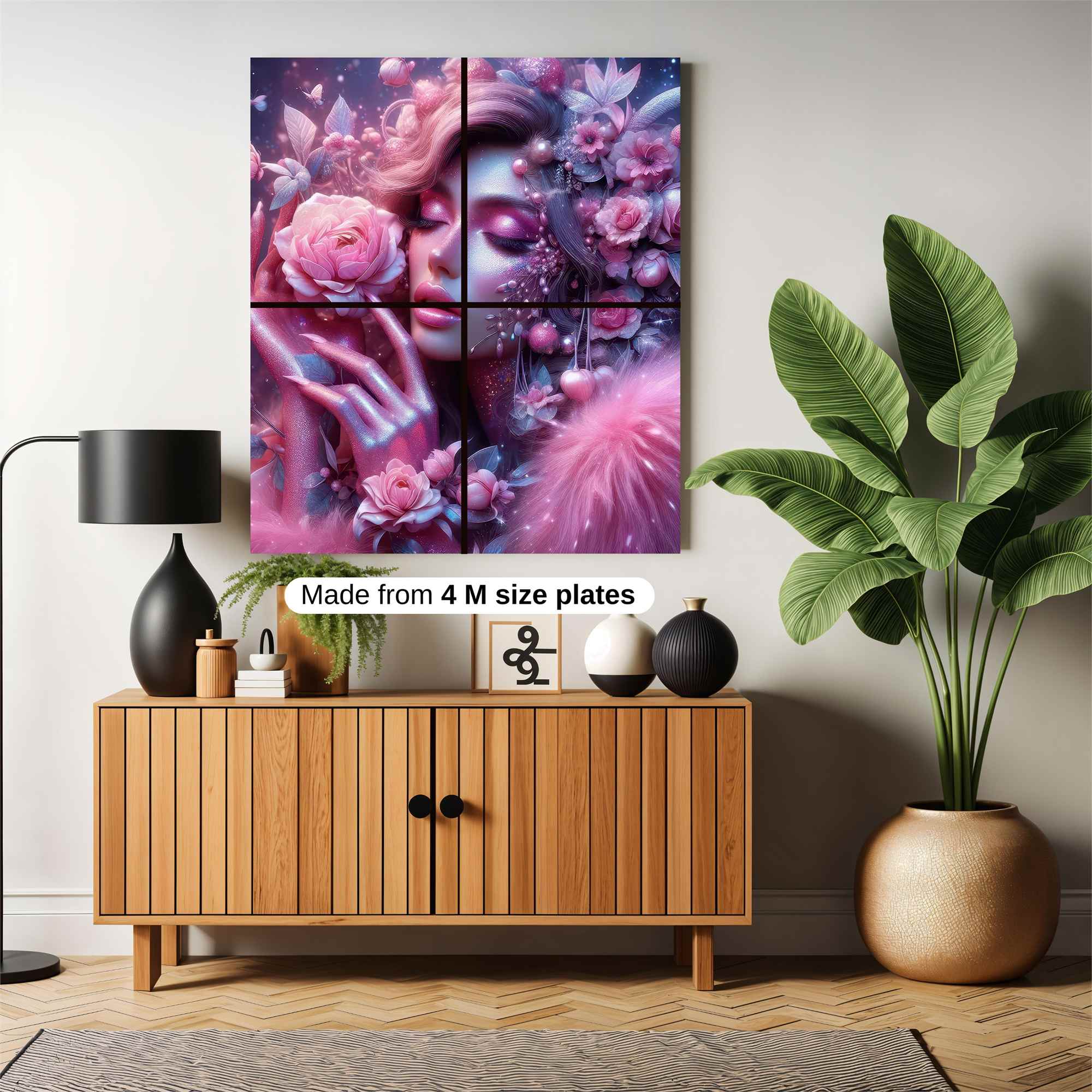 Floral Enchantment Safe Wall Magnetic / M