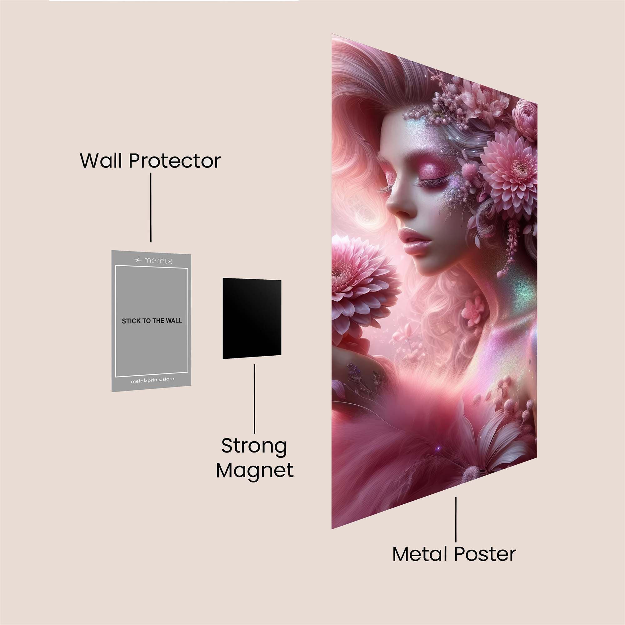 Floral Enchantment Safe Wall Magnetic / M