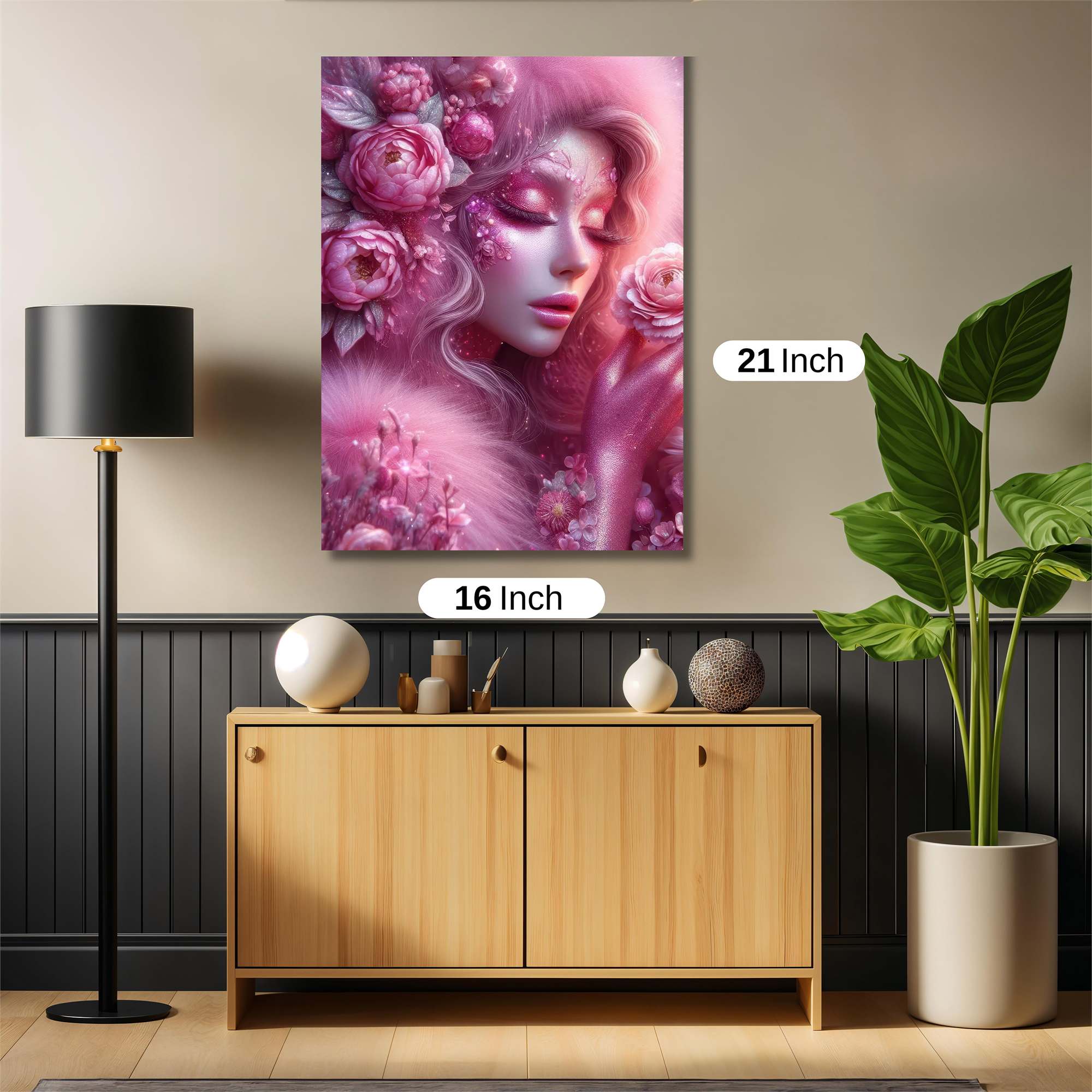 Floral Serenity Safe Wall Magnetic / M