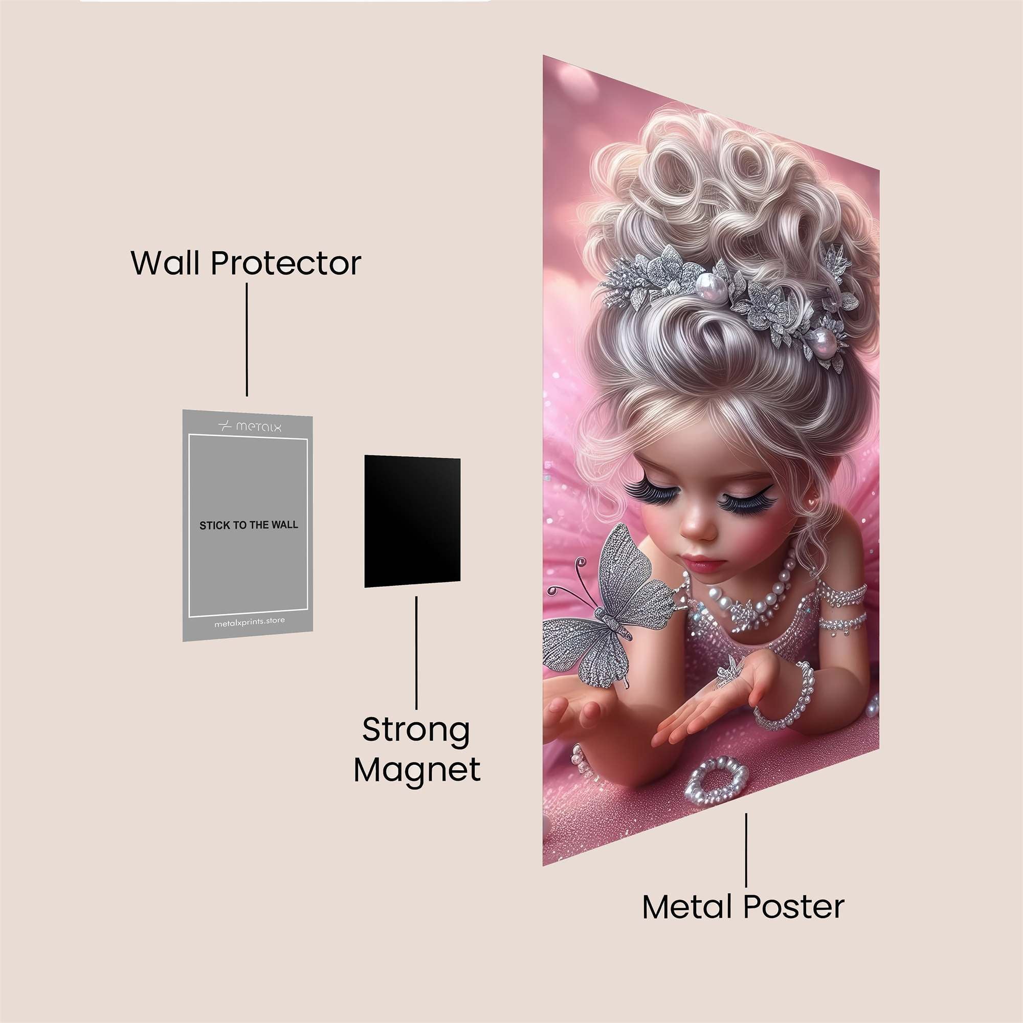 Butterfly Elegance Safe Wall Magnetic / M