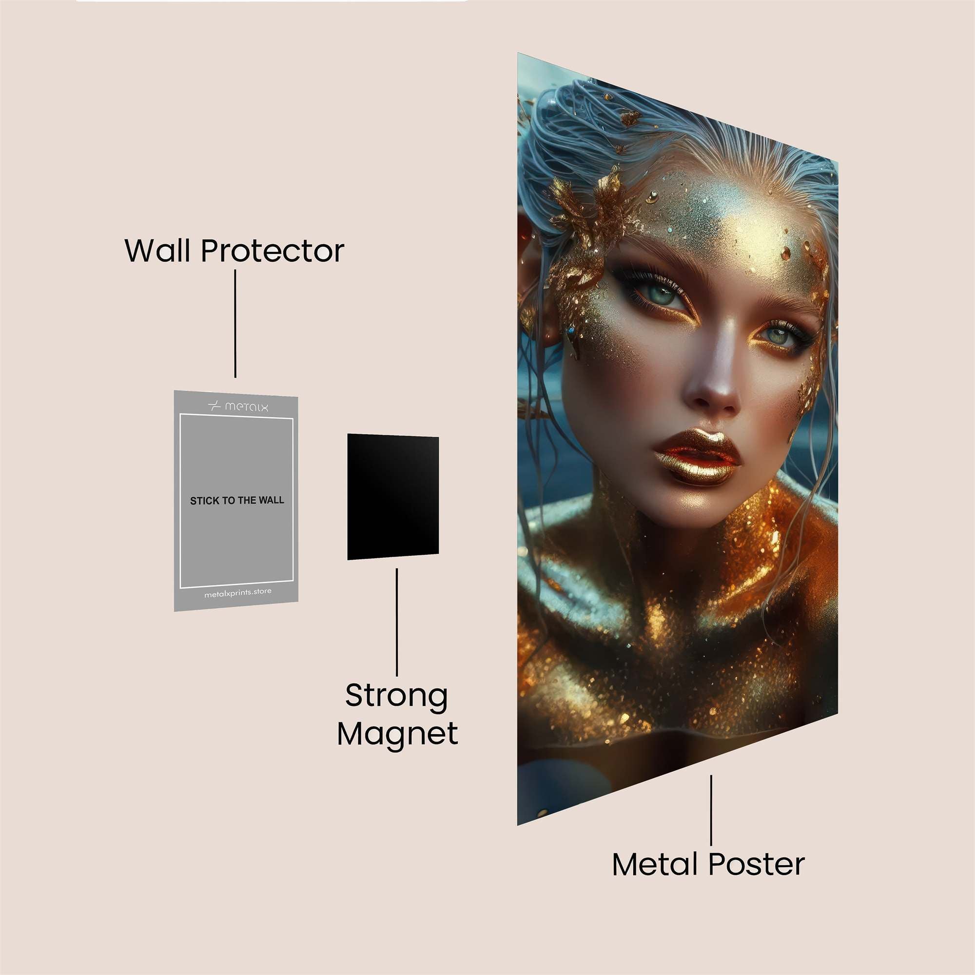 Golden Enchantment Safe Wall Magnetic / M