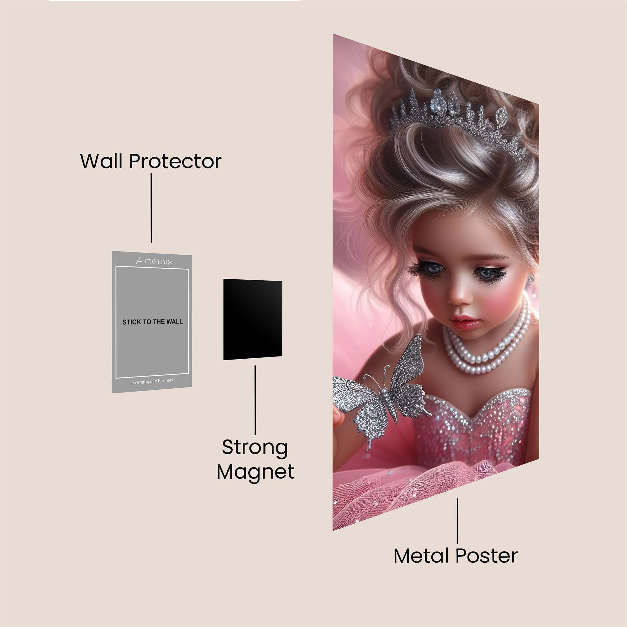 Princess Whimsy Safe Wall Magnetic / M